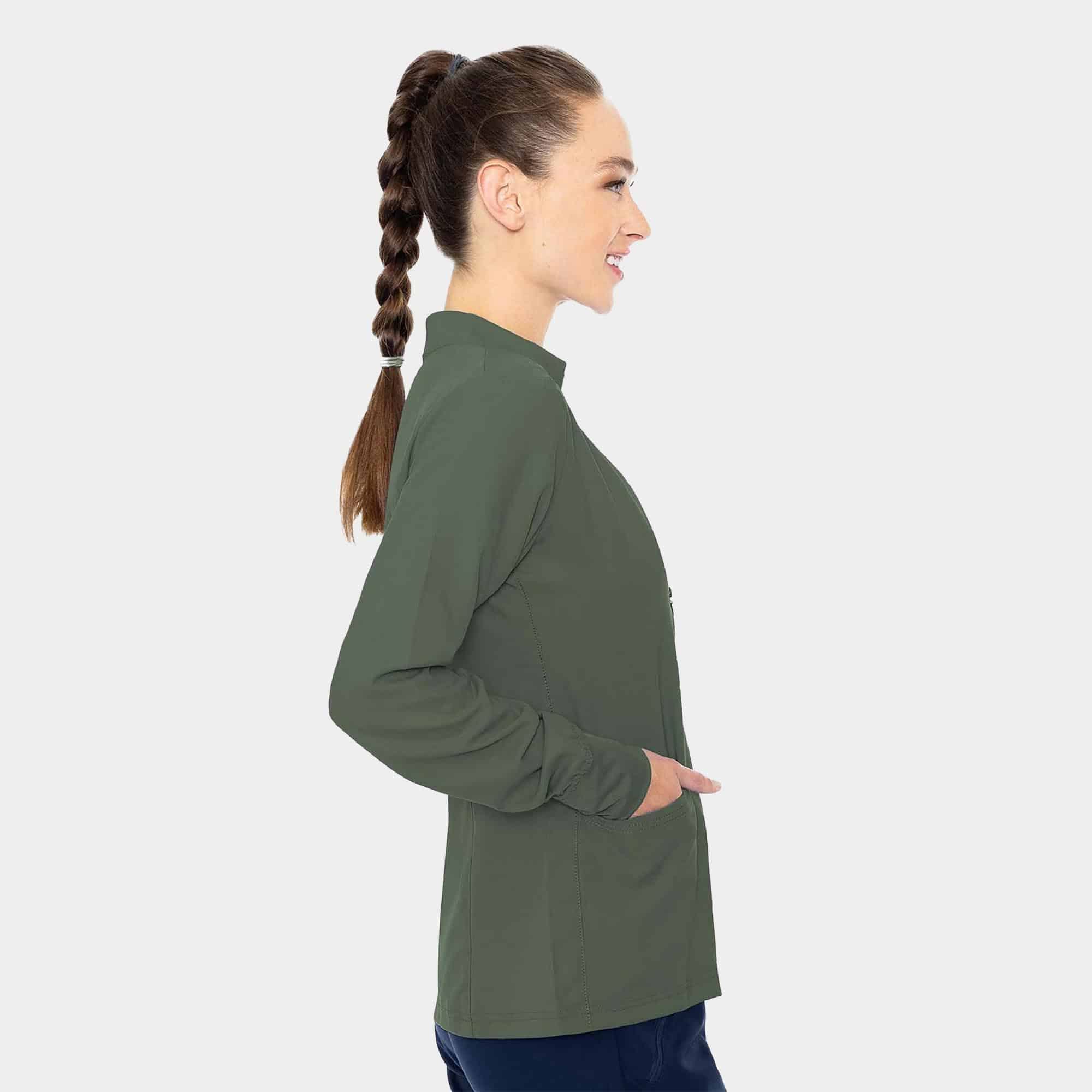 MC Insight Zip Front Warm-Up With Shoulder Yokes | MC2660
