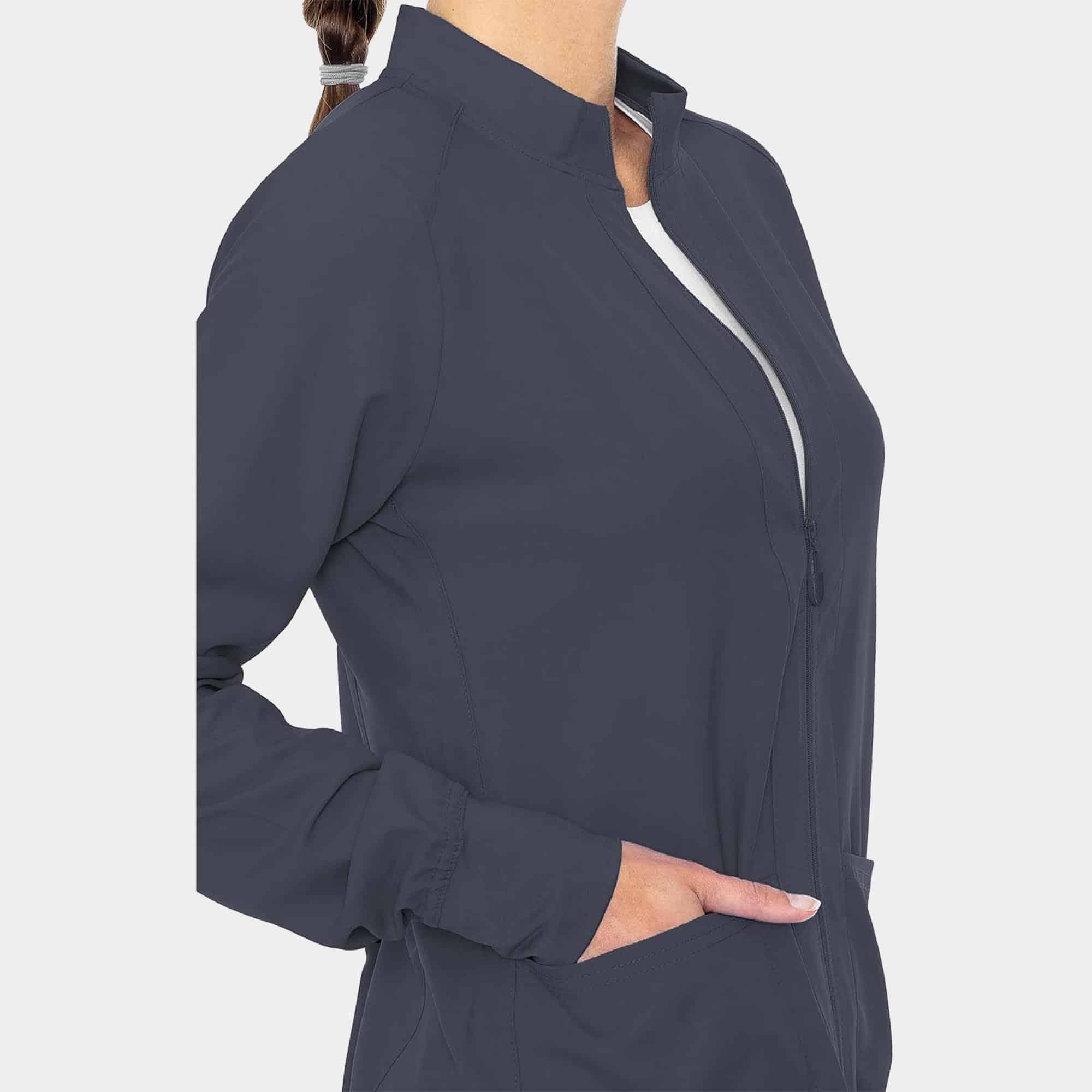 MC Insight Zip Front Warm-Up With Shoulder Yokes | MC2660