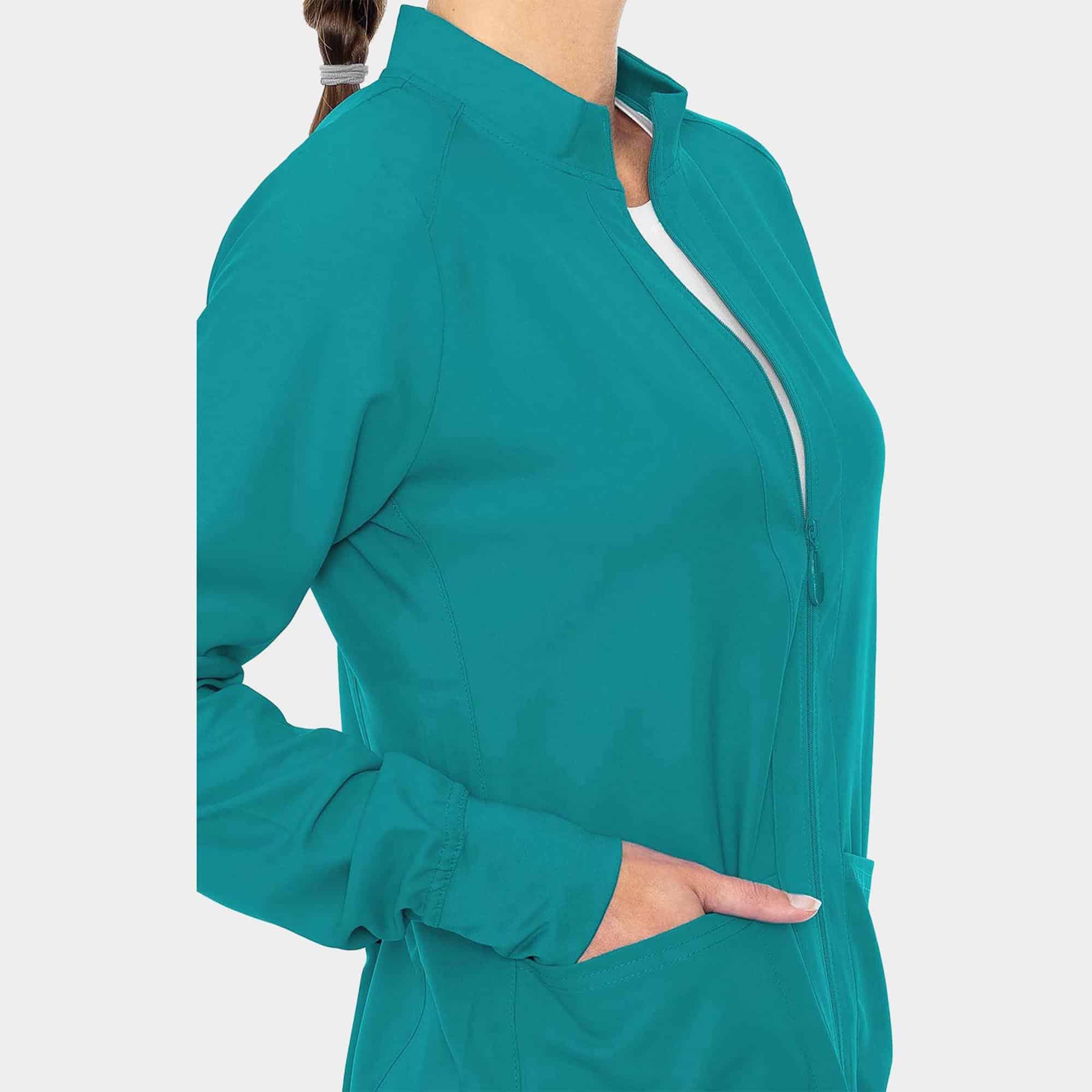 MC Insight Zip Front Warm-Up With Shoulder Yokes | MC2660