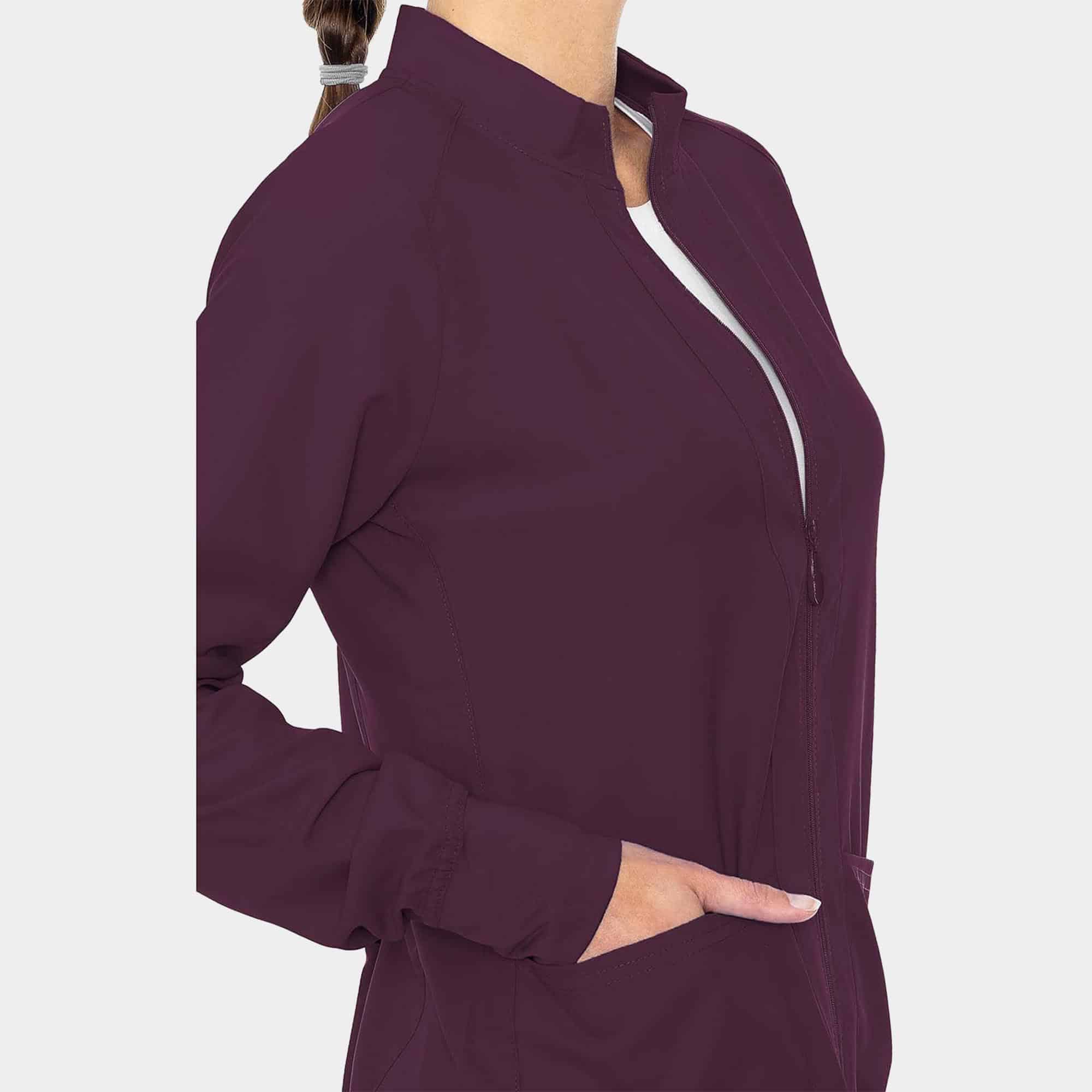 MC Insight Zip Front Warm-Up With Shoulder Yokes | MC2660