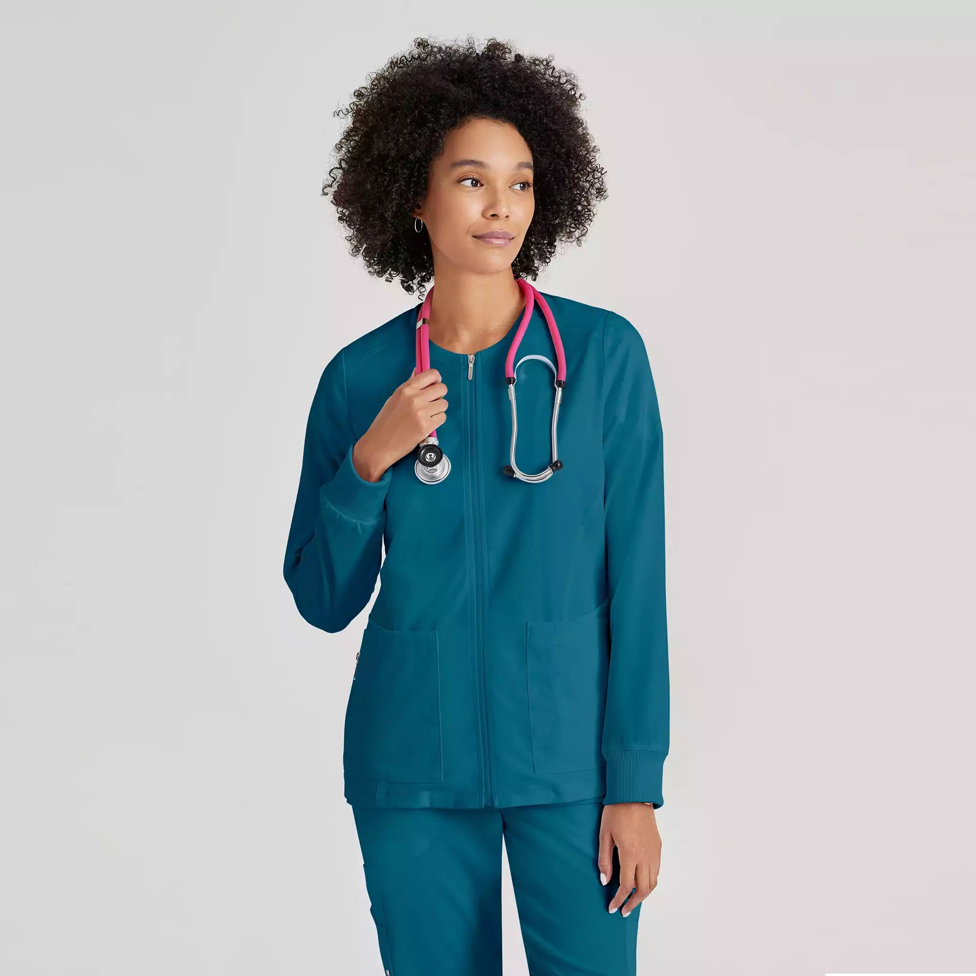 Women's Antimicrobial Warm-Up Scrub Jacket | GRSW873