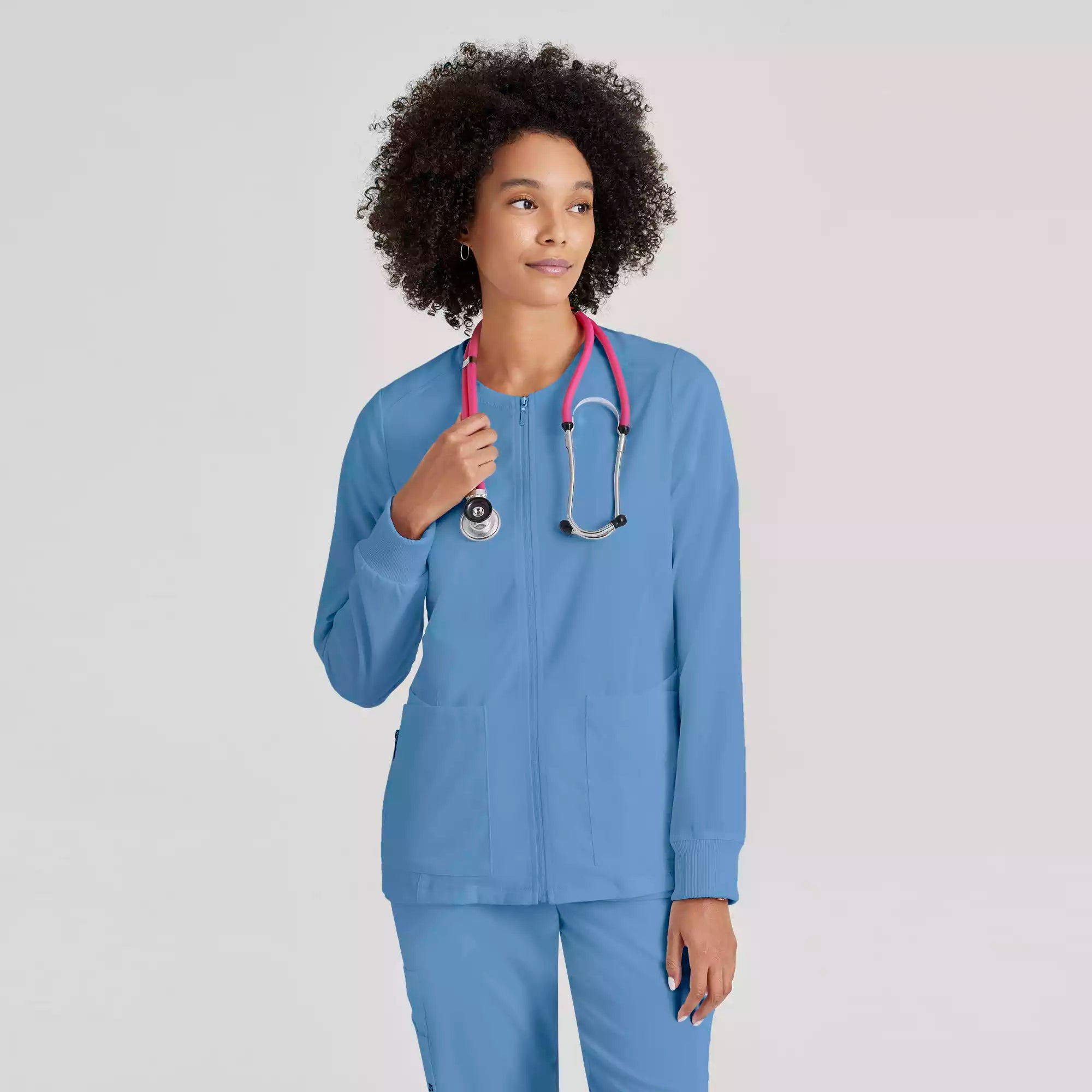 Women's Antimicrobial Warm-Up Scrub Jacket | GRSW873