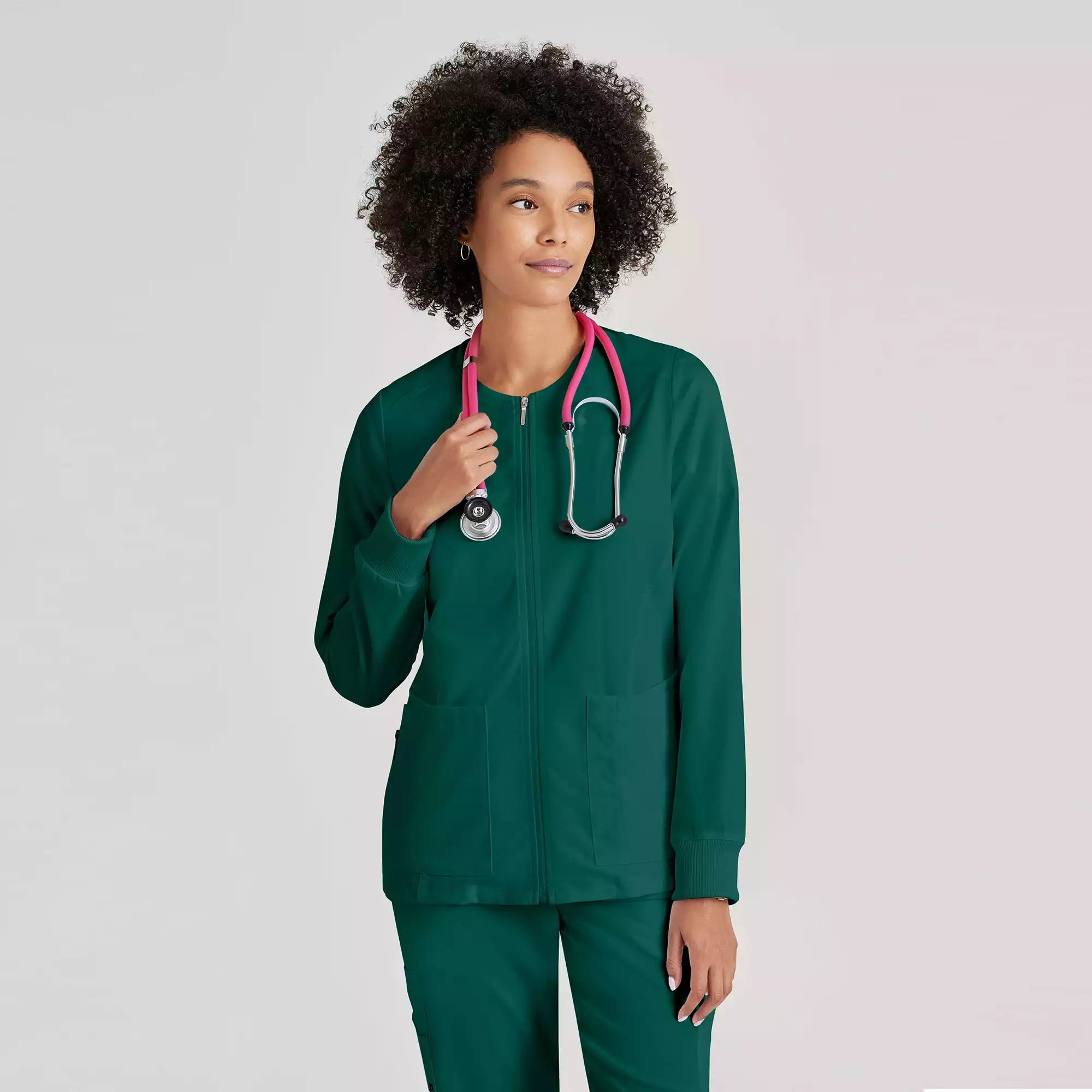 Women's Antimicrobial Warm-Up Scrub Jacket | GRSW873