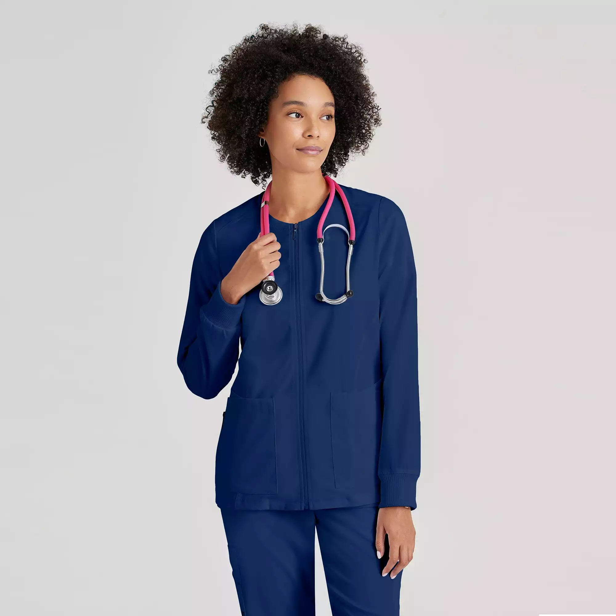 Women's Antimicrobial Warm-Up Scrub Jacket | GRSW873