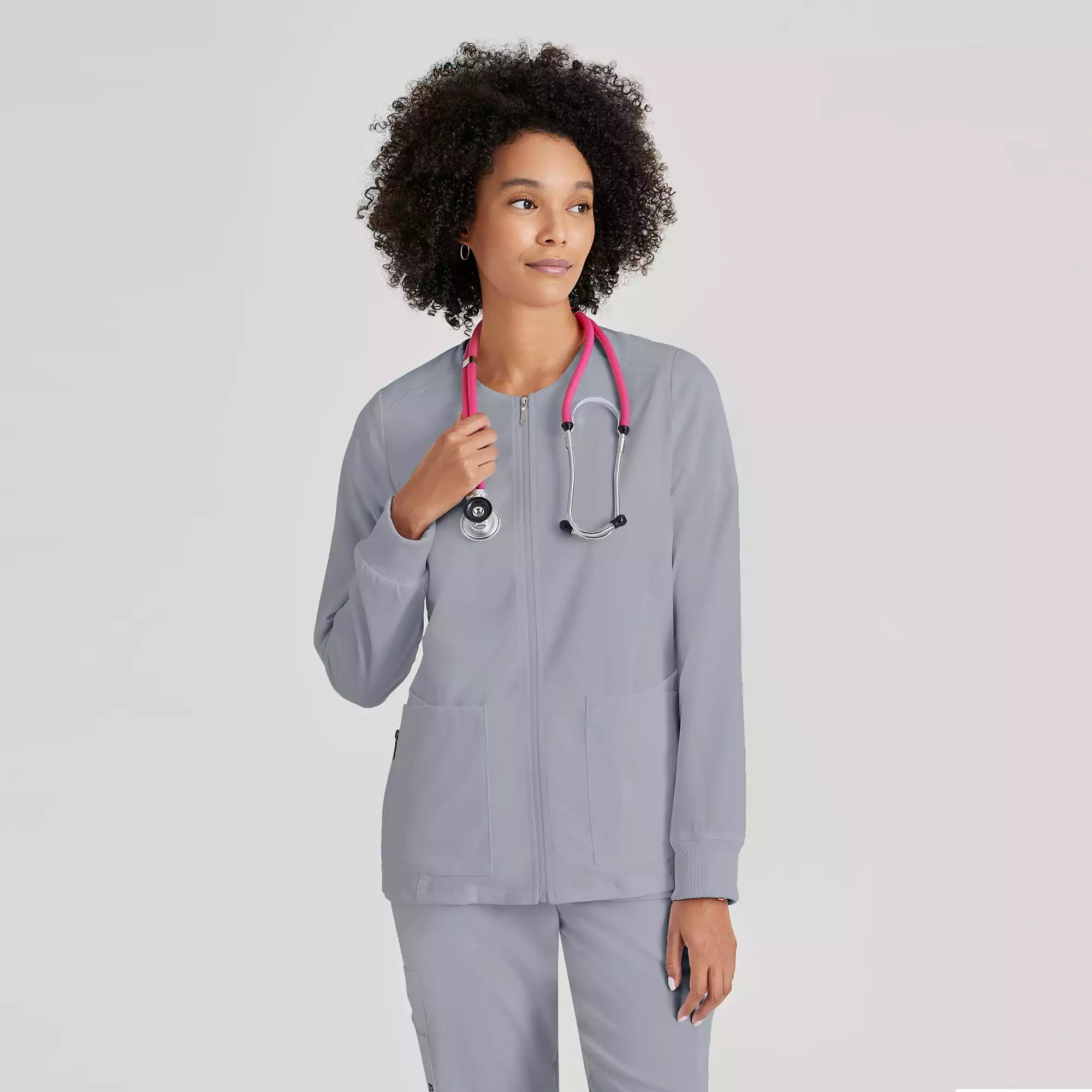 Women's Antimicrobial Warm-Up Scrub Jacket | GRSW873