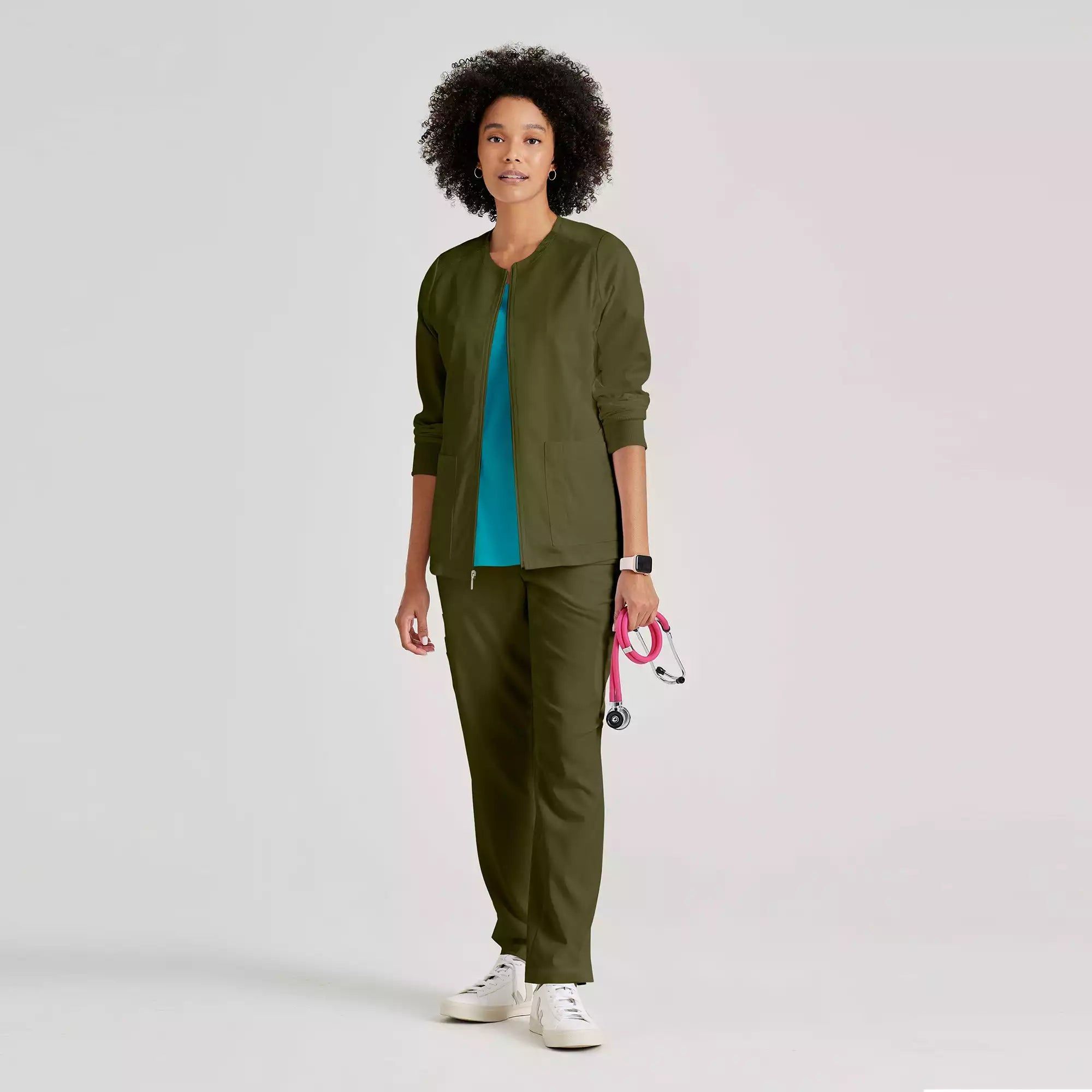 Women's Antimicrobial Warm-Up Scrub Jacket | GRSW873