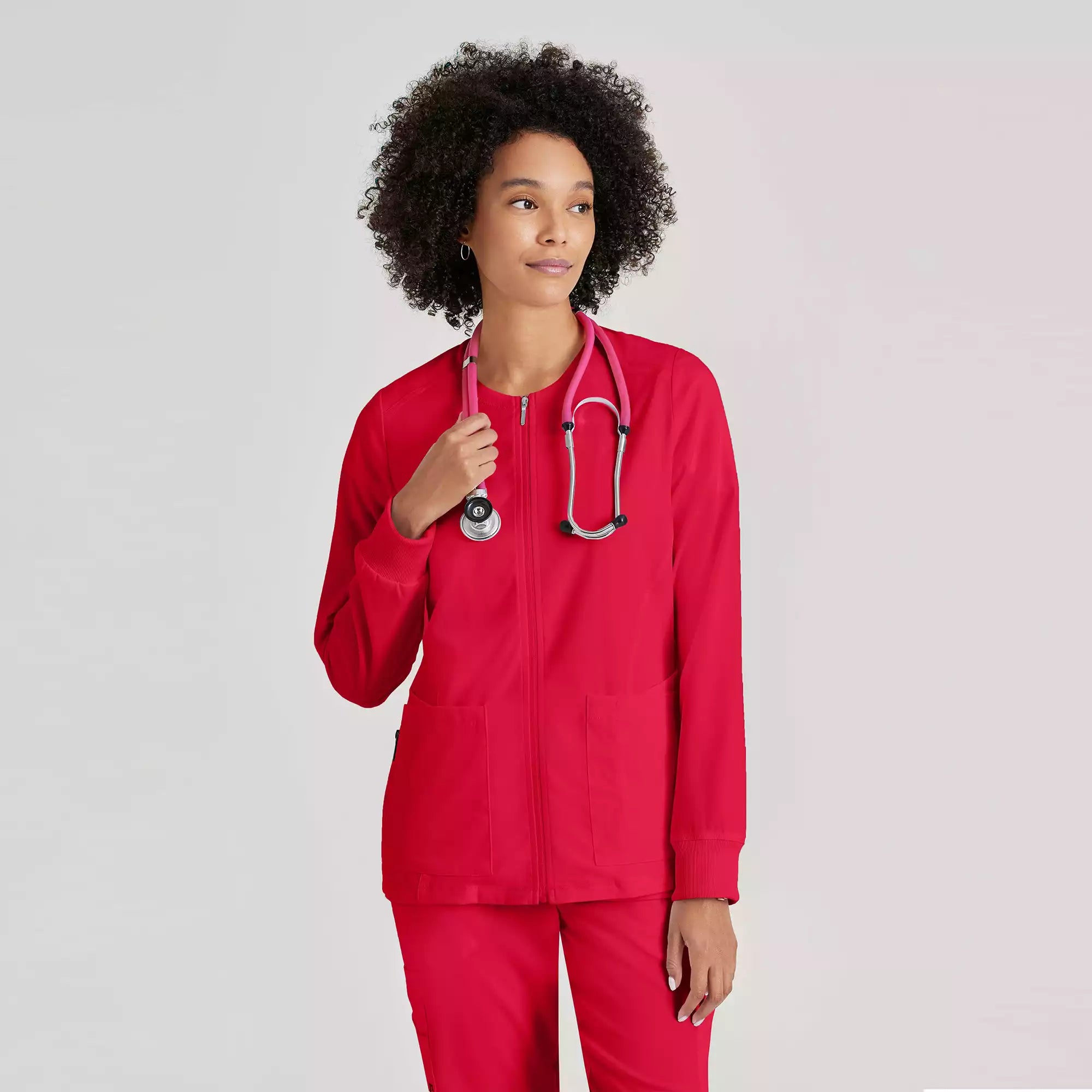 Women's Antimicrobial Warm-Up Scrub Jacket | GRSW873