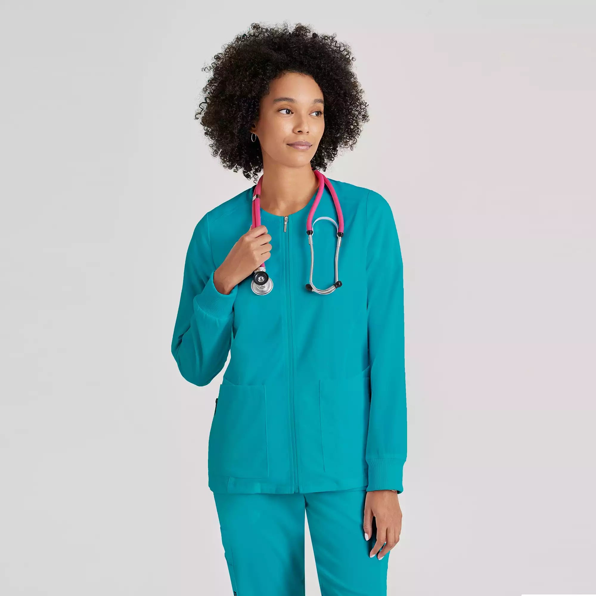Women's Antimicrobial Warm-Up Scrub Jacket | GRSW873
