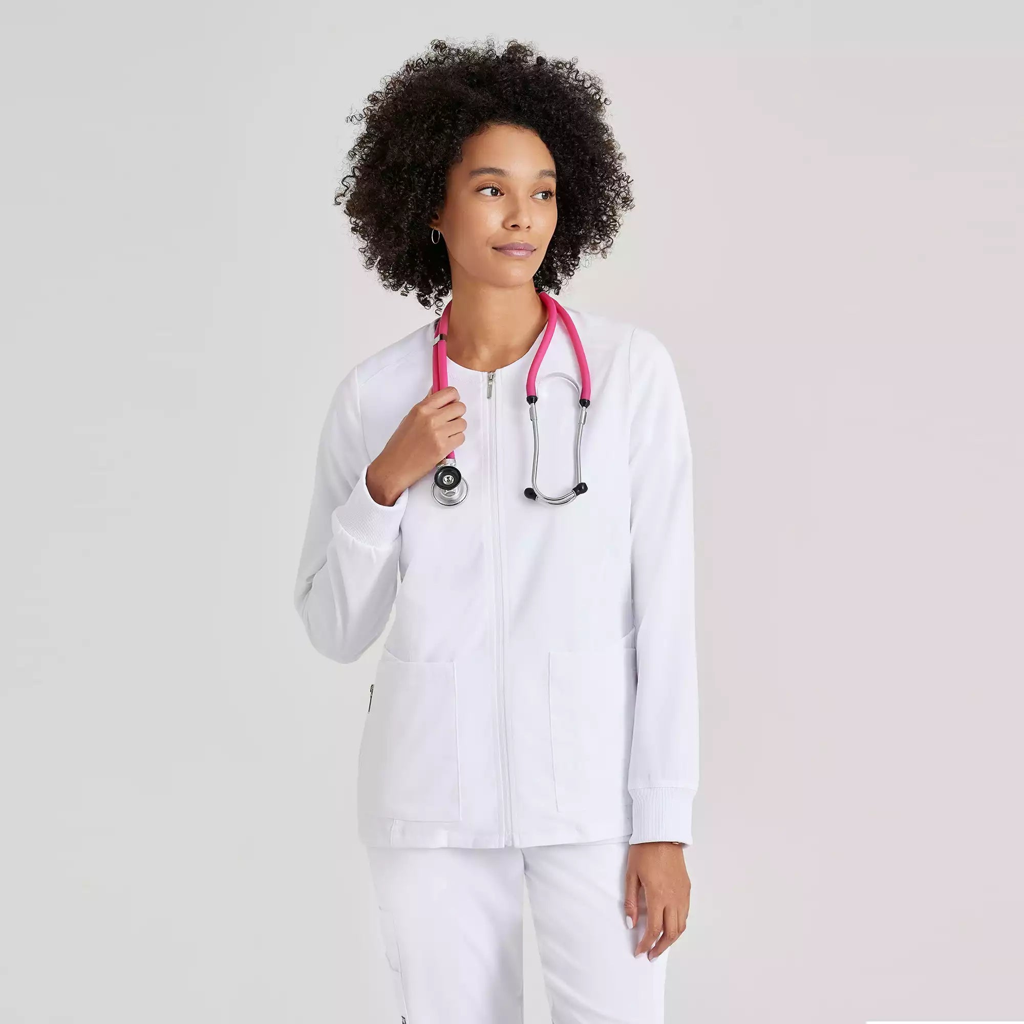 Women's Antimicrobial Warm-Up Scrub Jacket | GRSW873