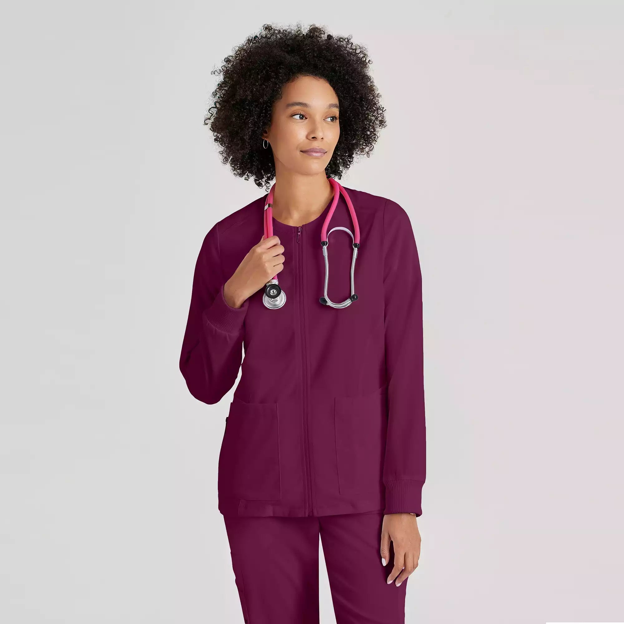 Women's Antimicrobial Warm-Up Scrub Jacket | GRSW873