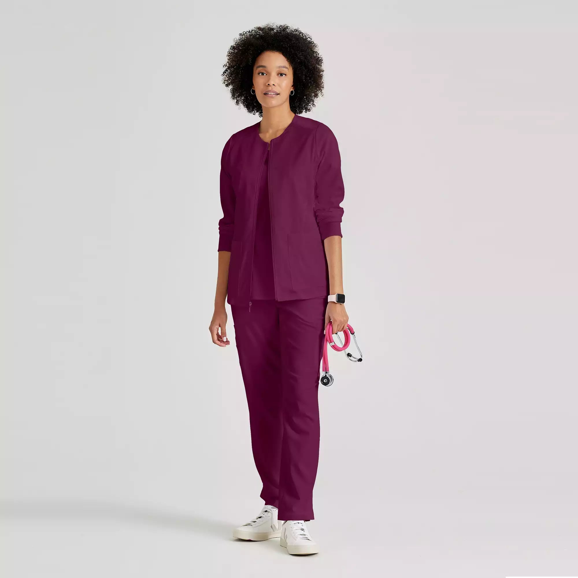 Women's Antimicrobial Warm-Up Scrub Jacket | GRSW873