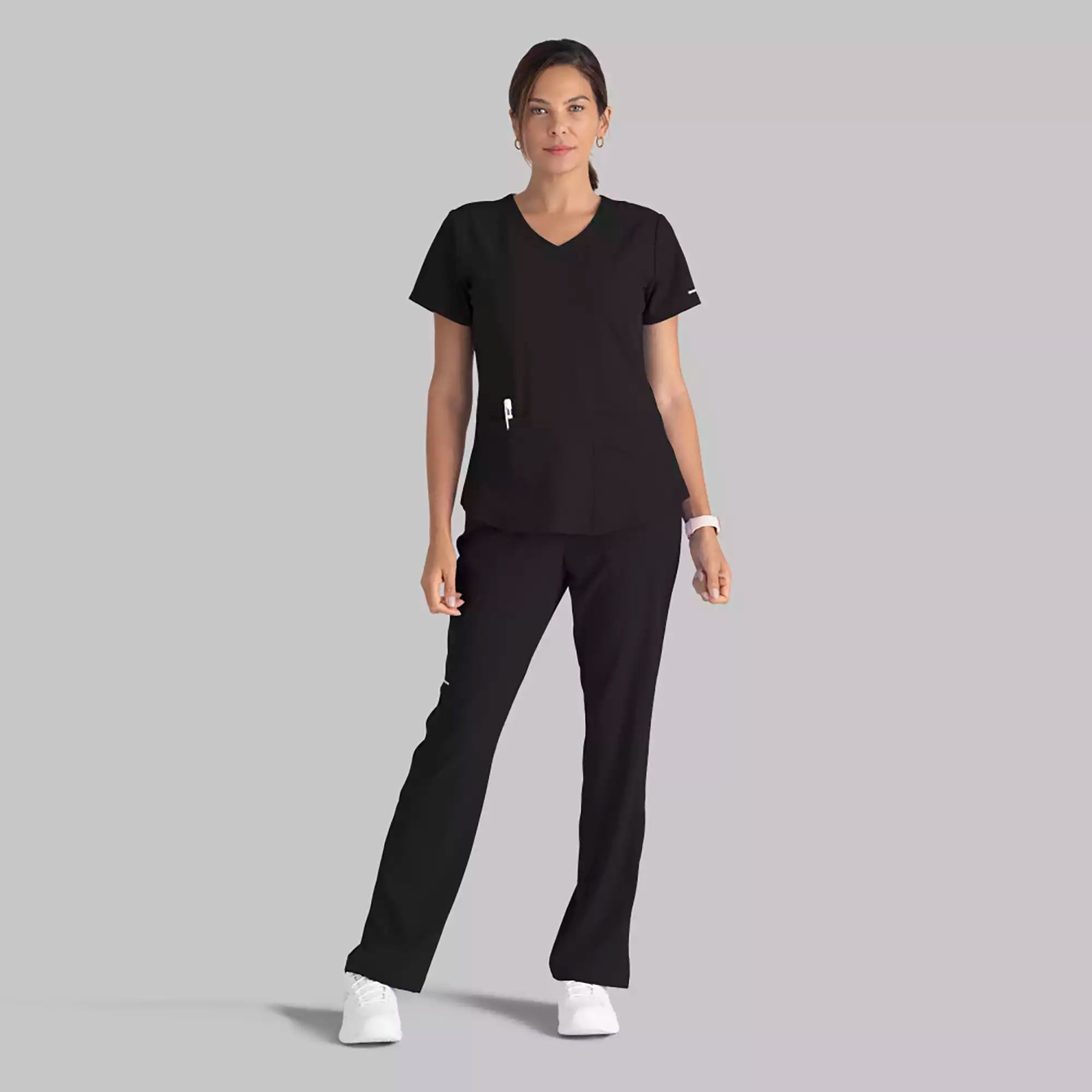 Women's Cargo Scrub Pant with Drawstring Elastic Waistband