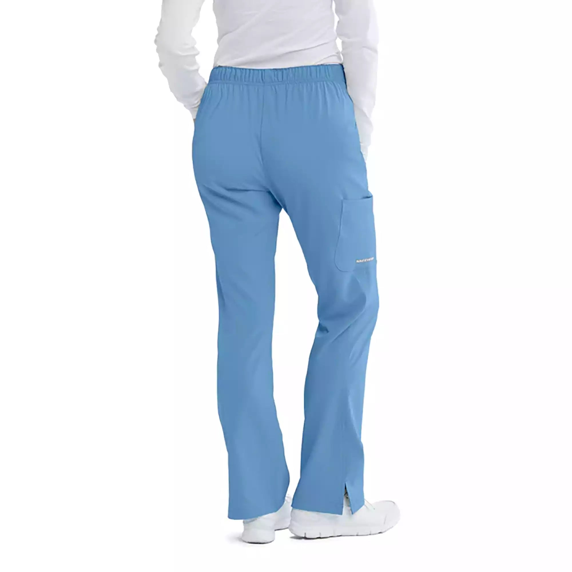 Women's Cargo Scrub Pant with Drawstring Elastic Waistband