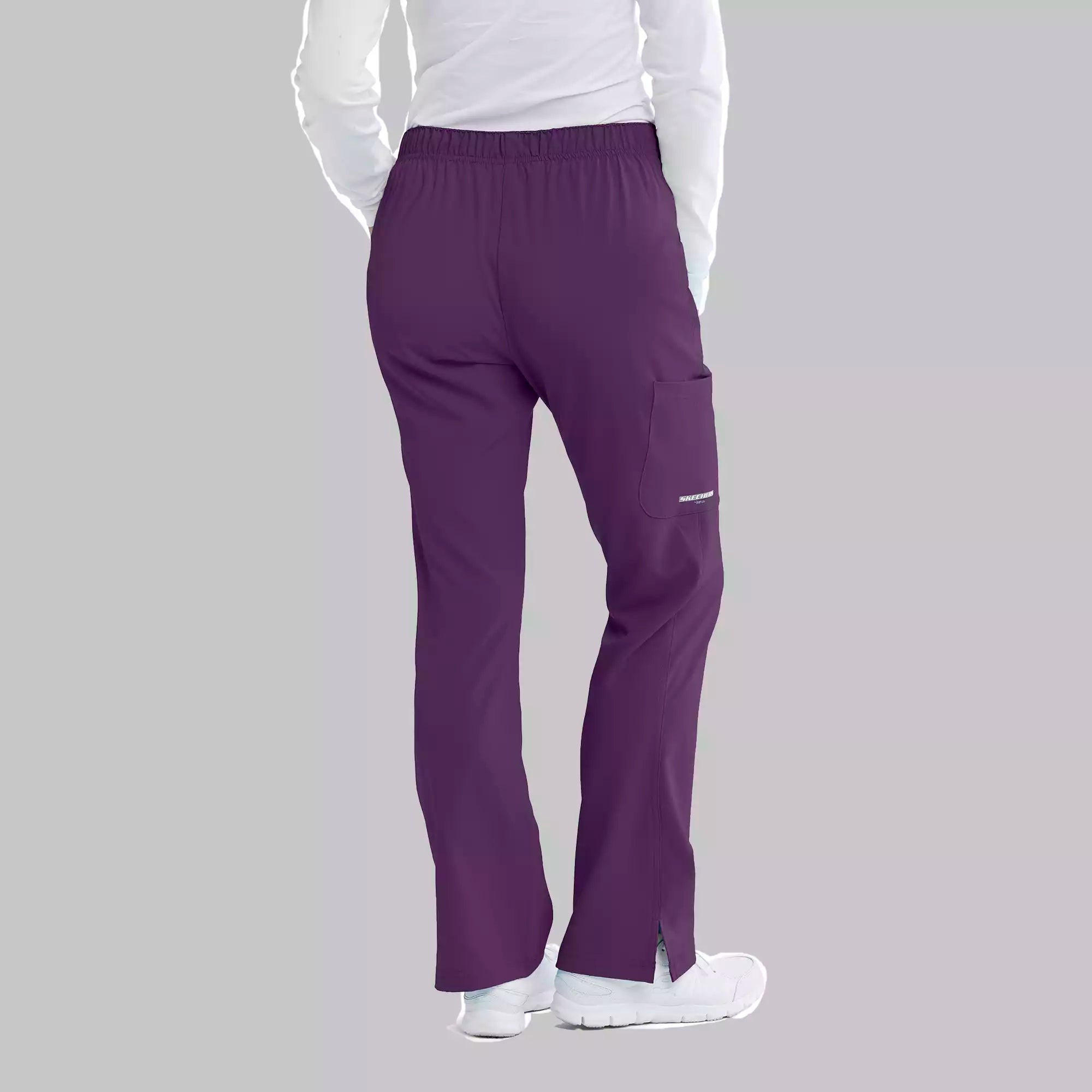 Women's Cargo Scrub Pant with Drawstring Elastic Waistband