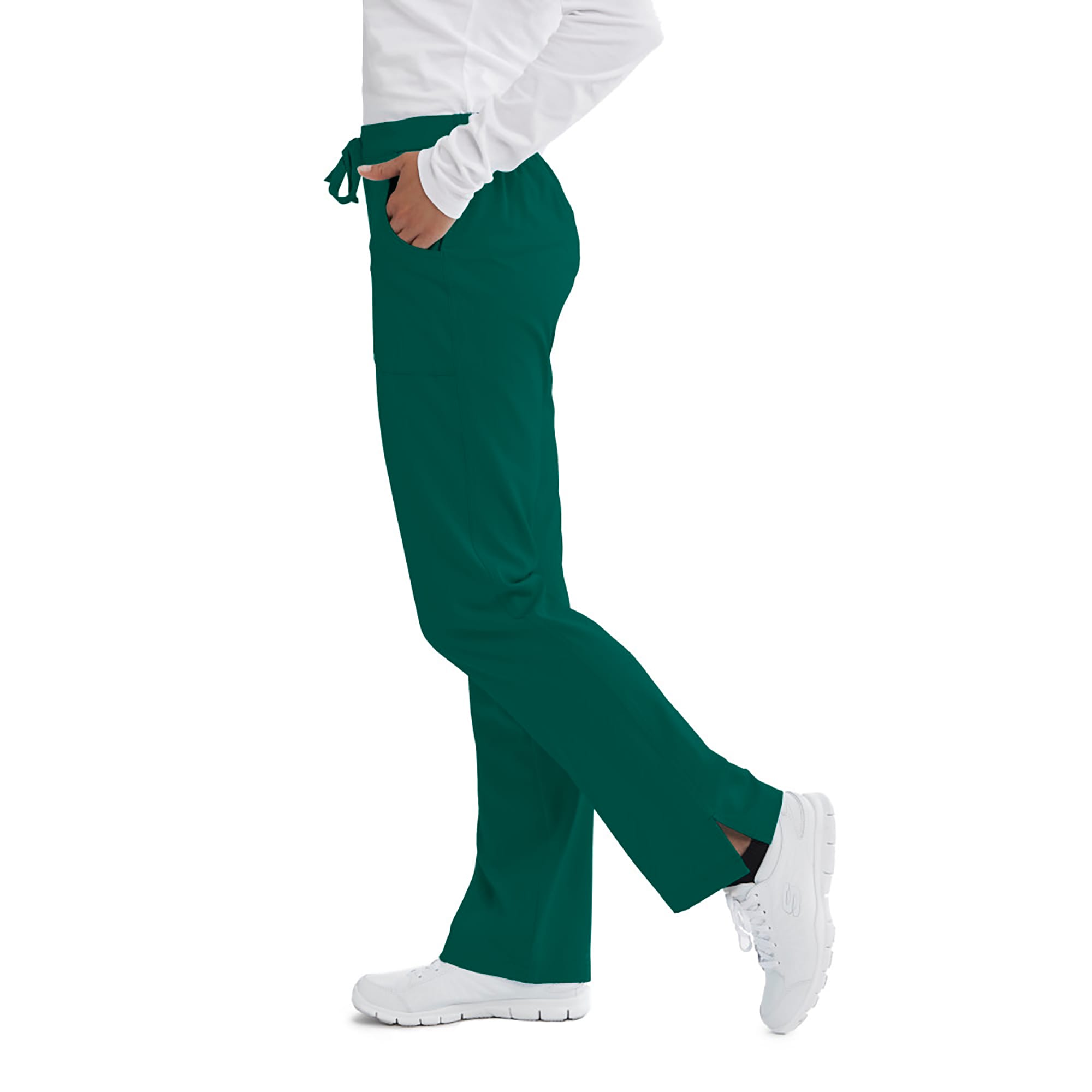 Women's Cargo Scrub Pant with Drawstring Elastic Waistband