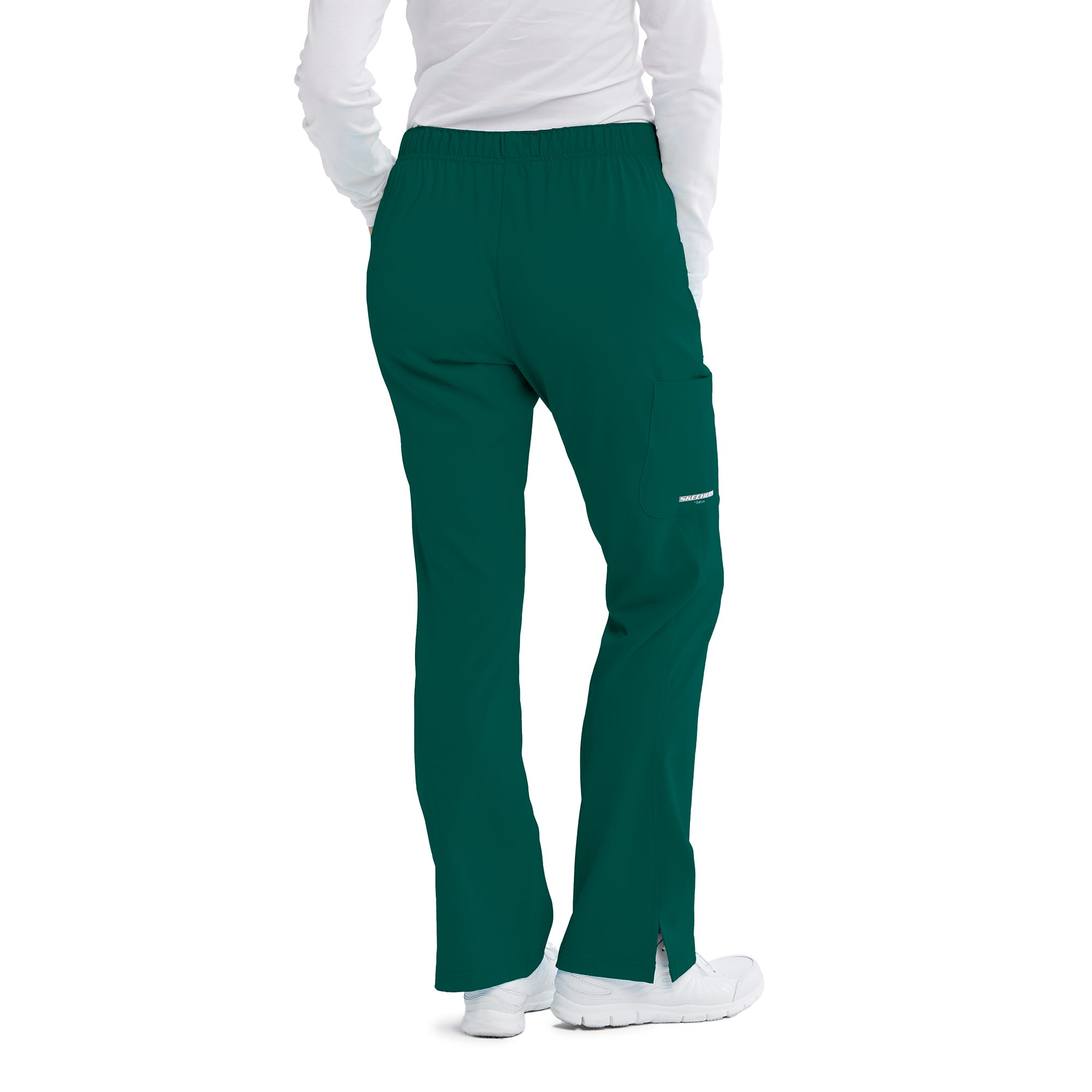 Women's Cargo Scrub Pant with Drawstring Elastic Waistband