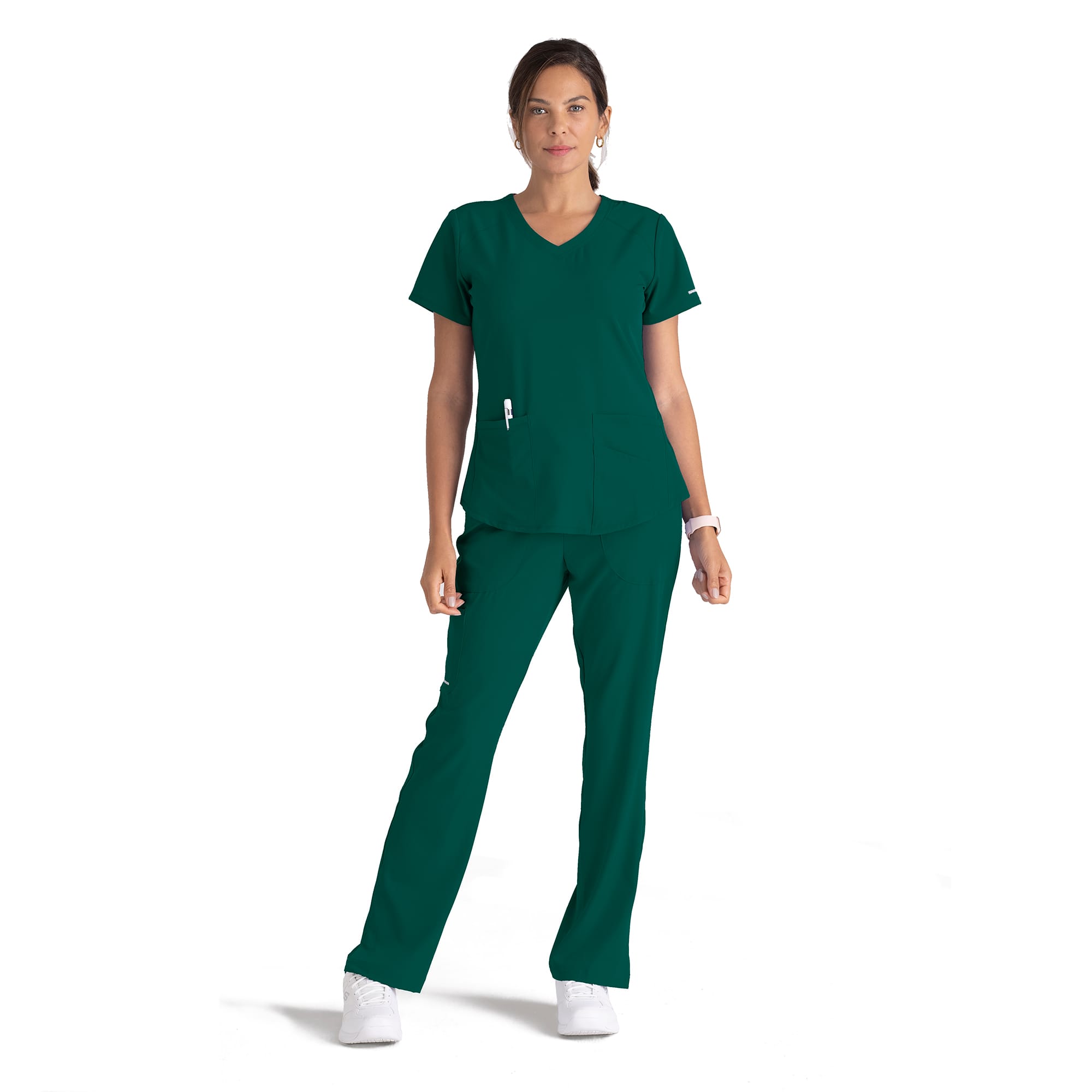Women's Cargo Scrub Pant with Drawstring Elastic Waistband