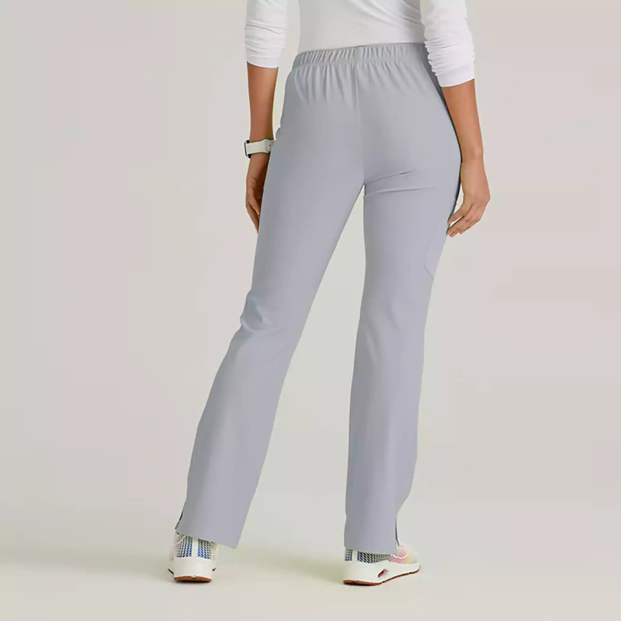 Women's Cargo Scrub Pant with Drawstring Elastic Waistband