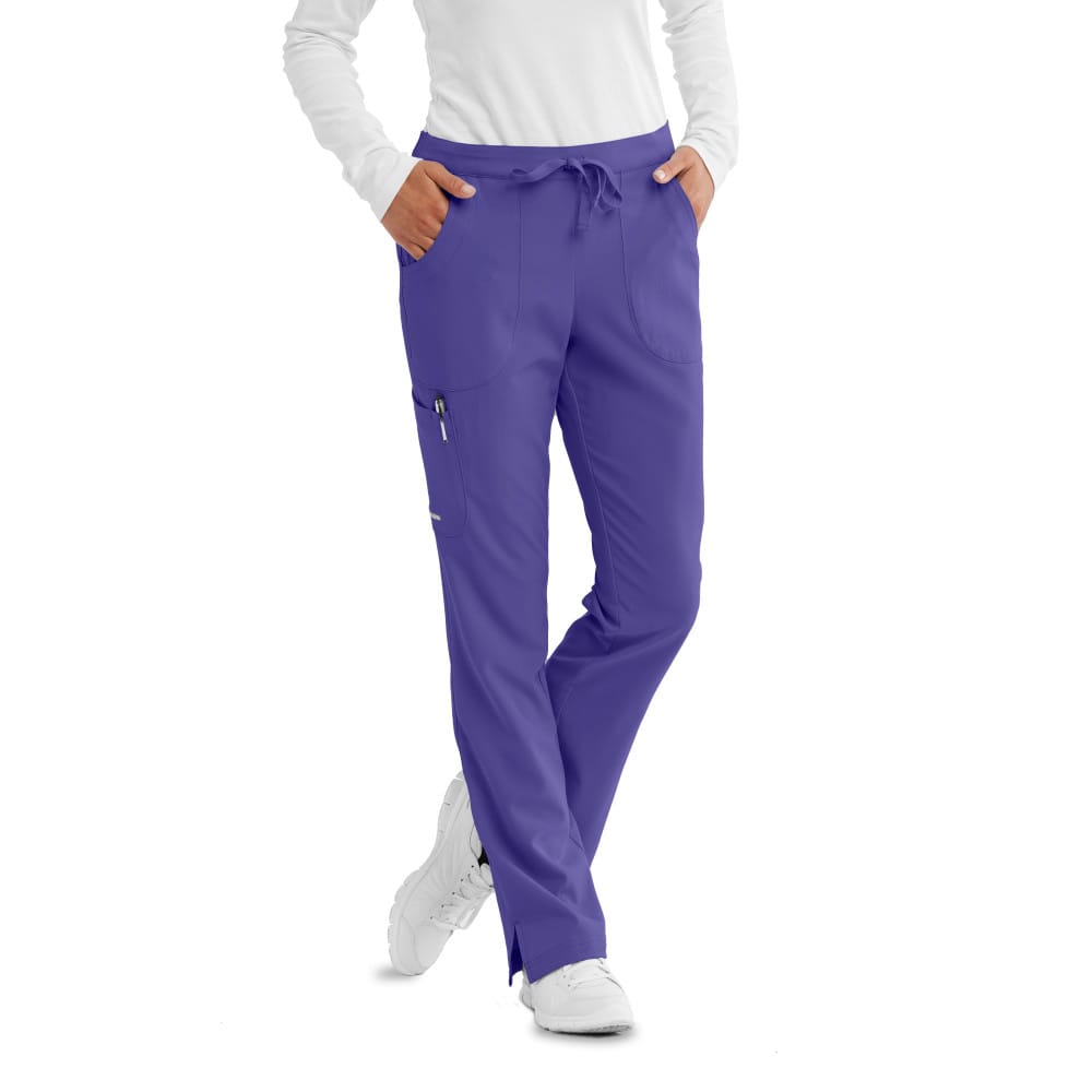 Women's Cargo Scrub Pant with Drawstring Elastic Waistband