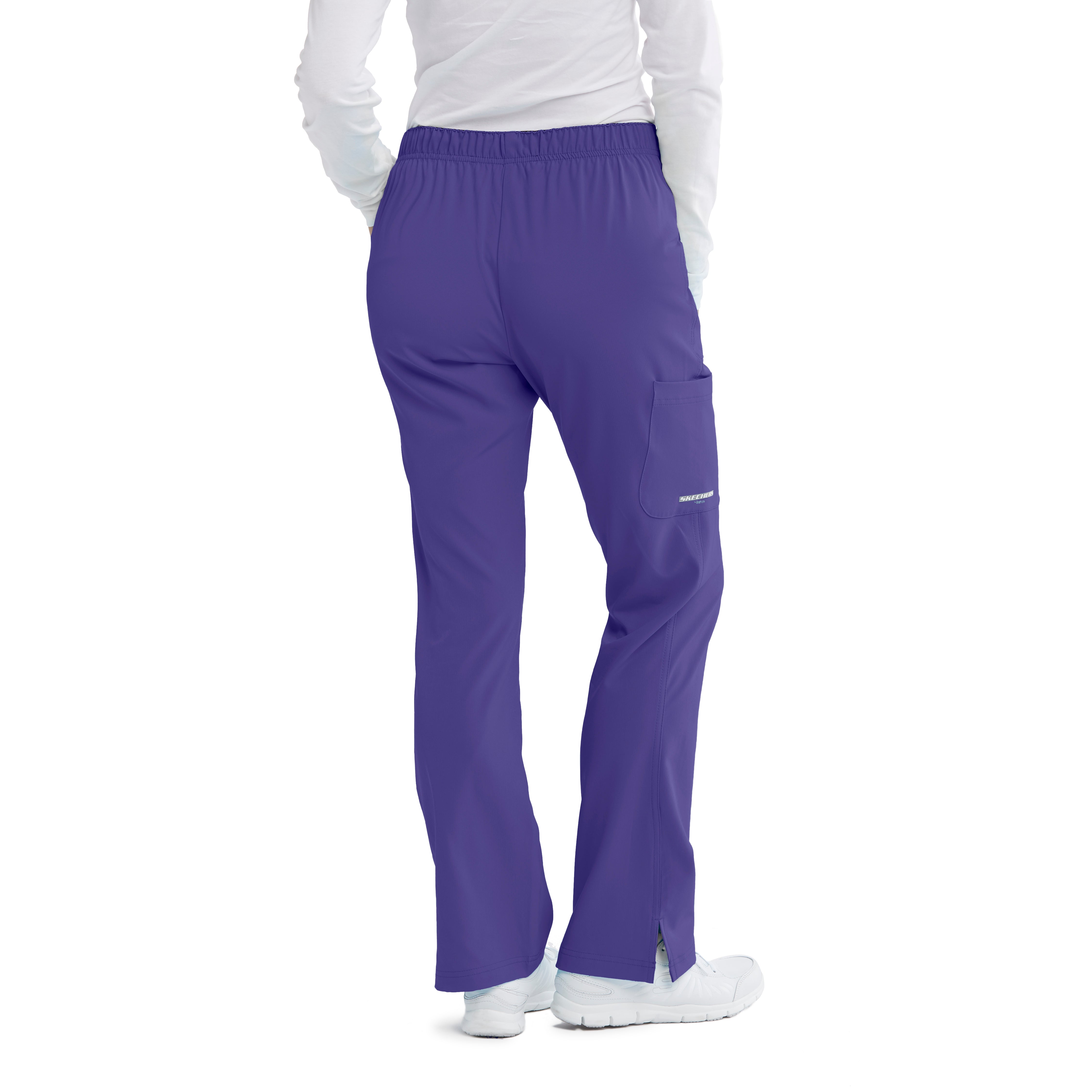 Women's Cargo Scrub Pant with Drawstring Elastic Waistband