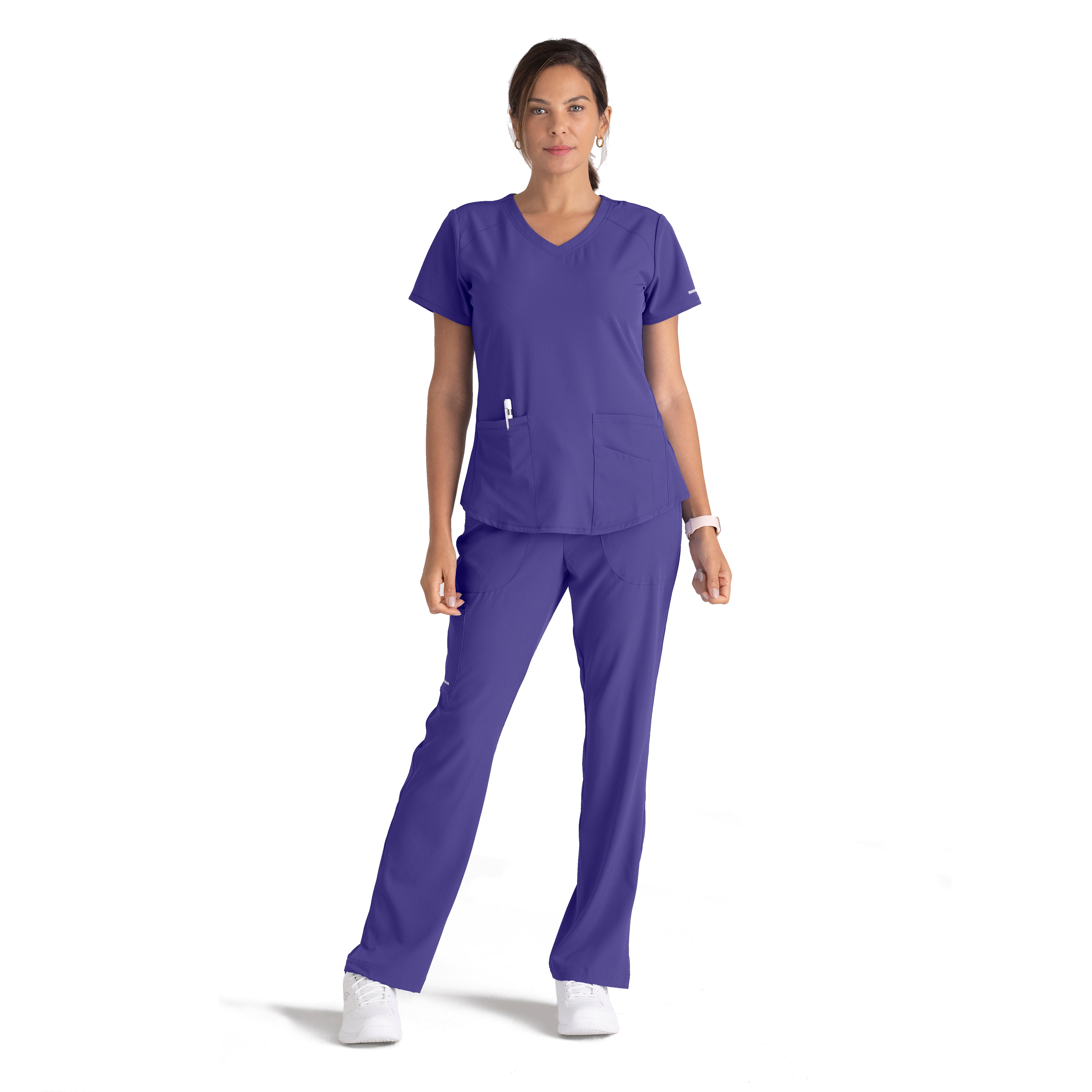 Women's Cargo Scrub Pant with Drawstring Elastic Waistband