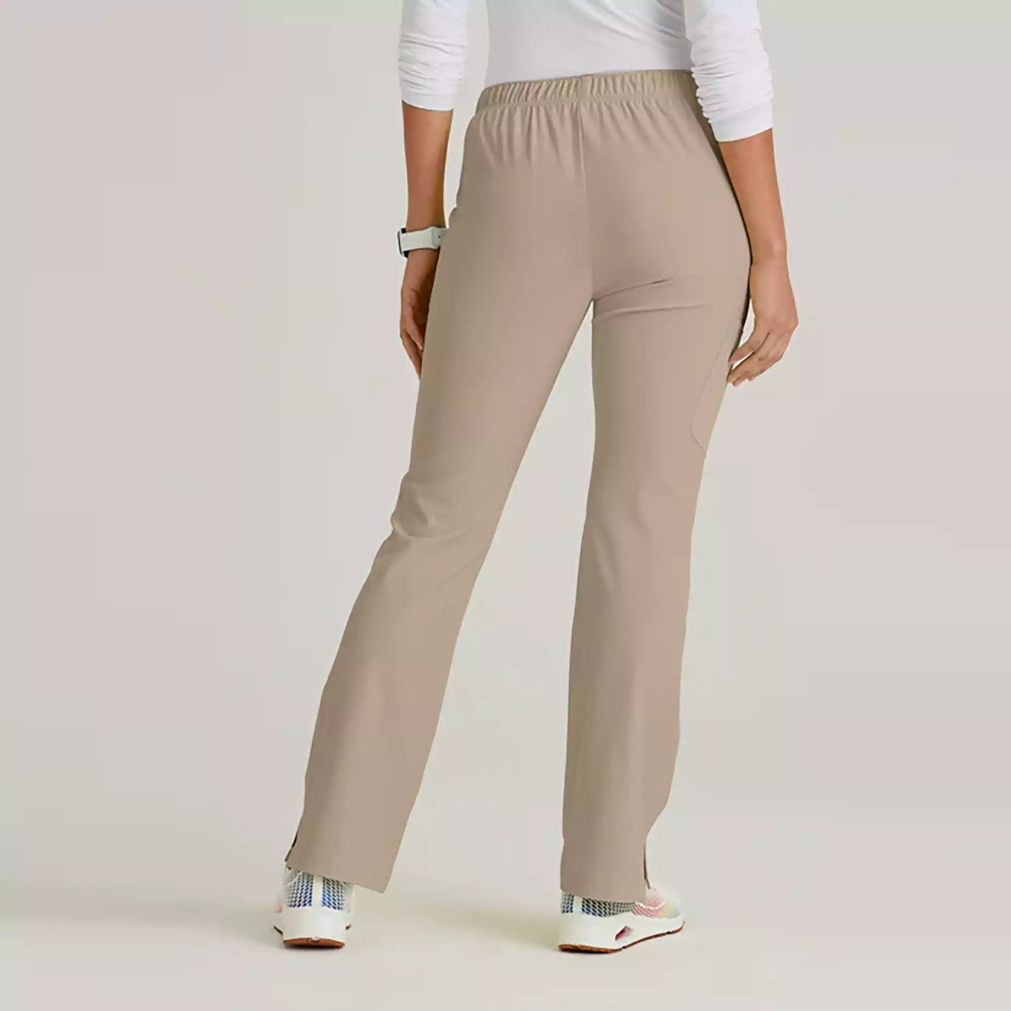 Women's Cargo Scrub Pant with Drawstring Elastic Waistband