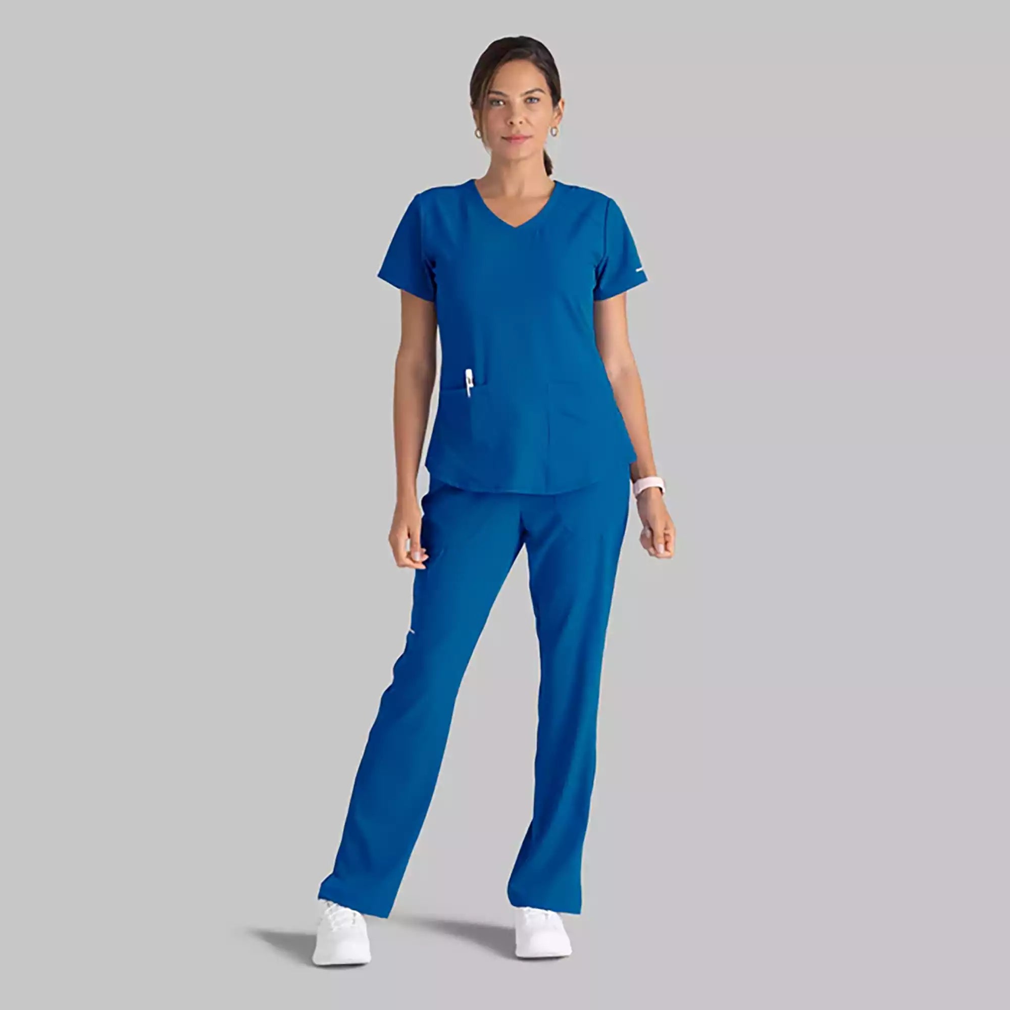 Women's Cargo Scrub Pant with Drawstring Elastic Waistband