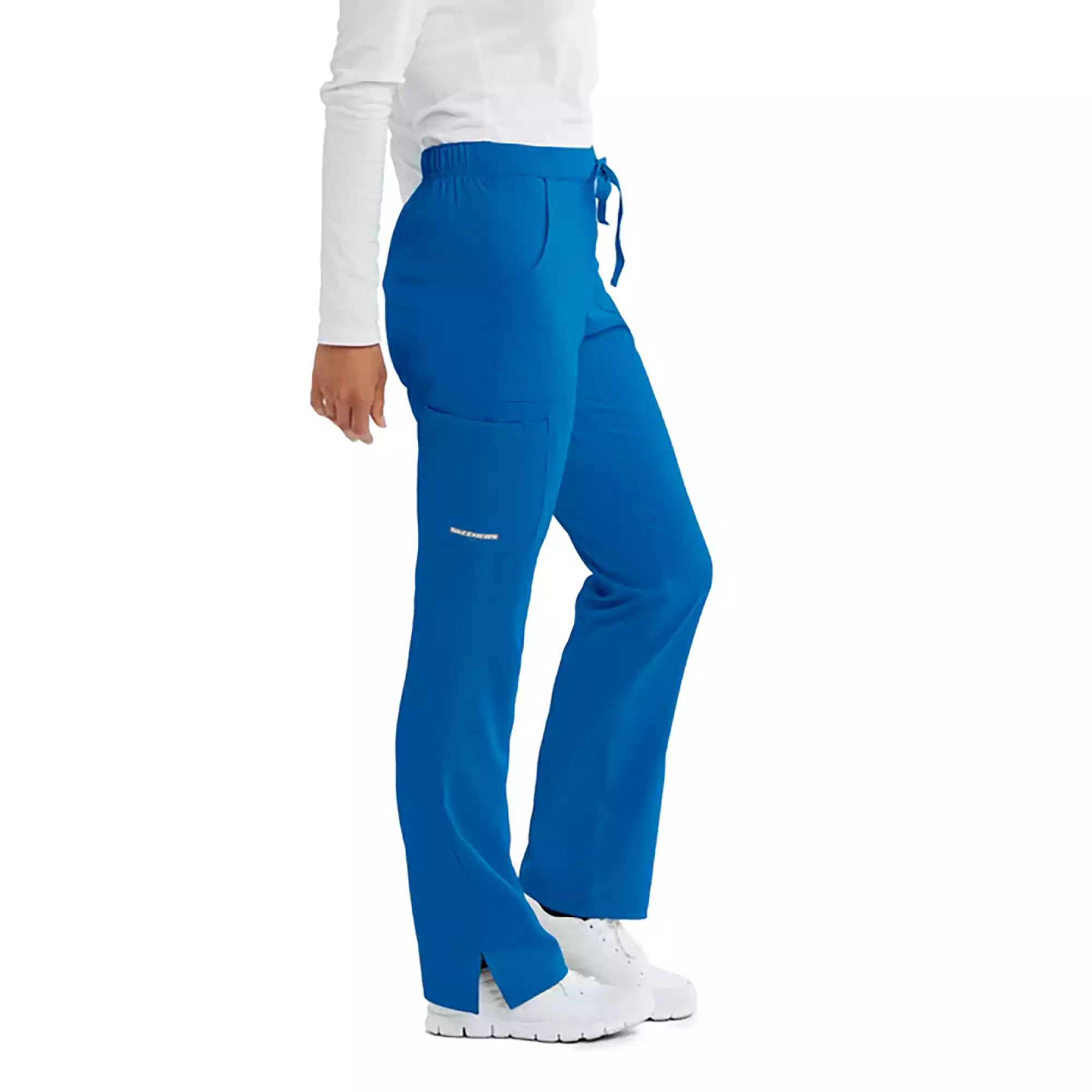 Women's Cargo Scrub Pant with Drawstring Elastic Waistband