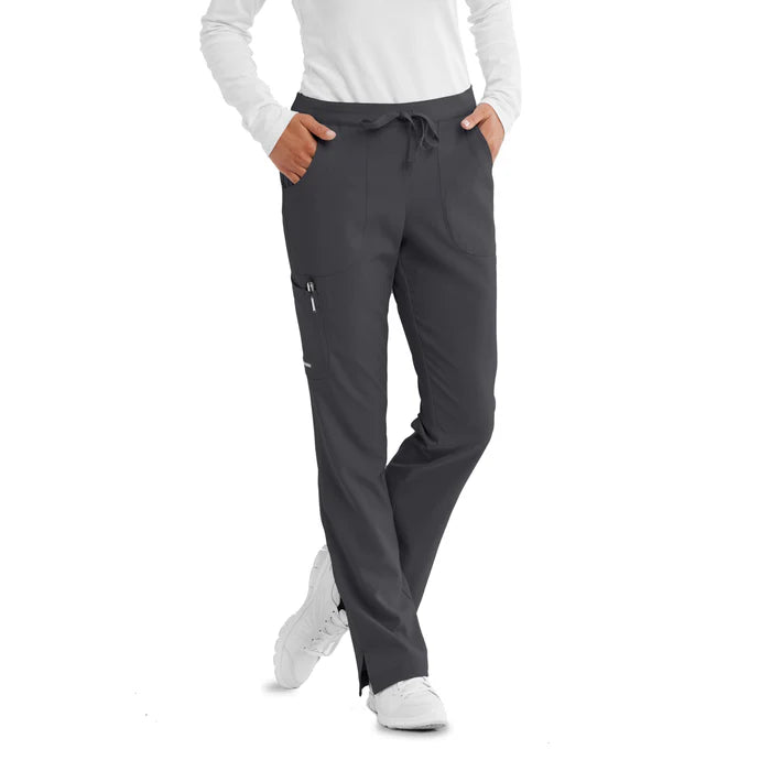 Women's Cargo Scrub Pant with Drawstring Elastic Waistband