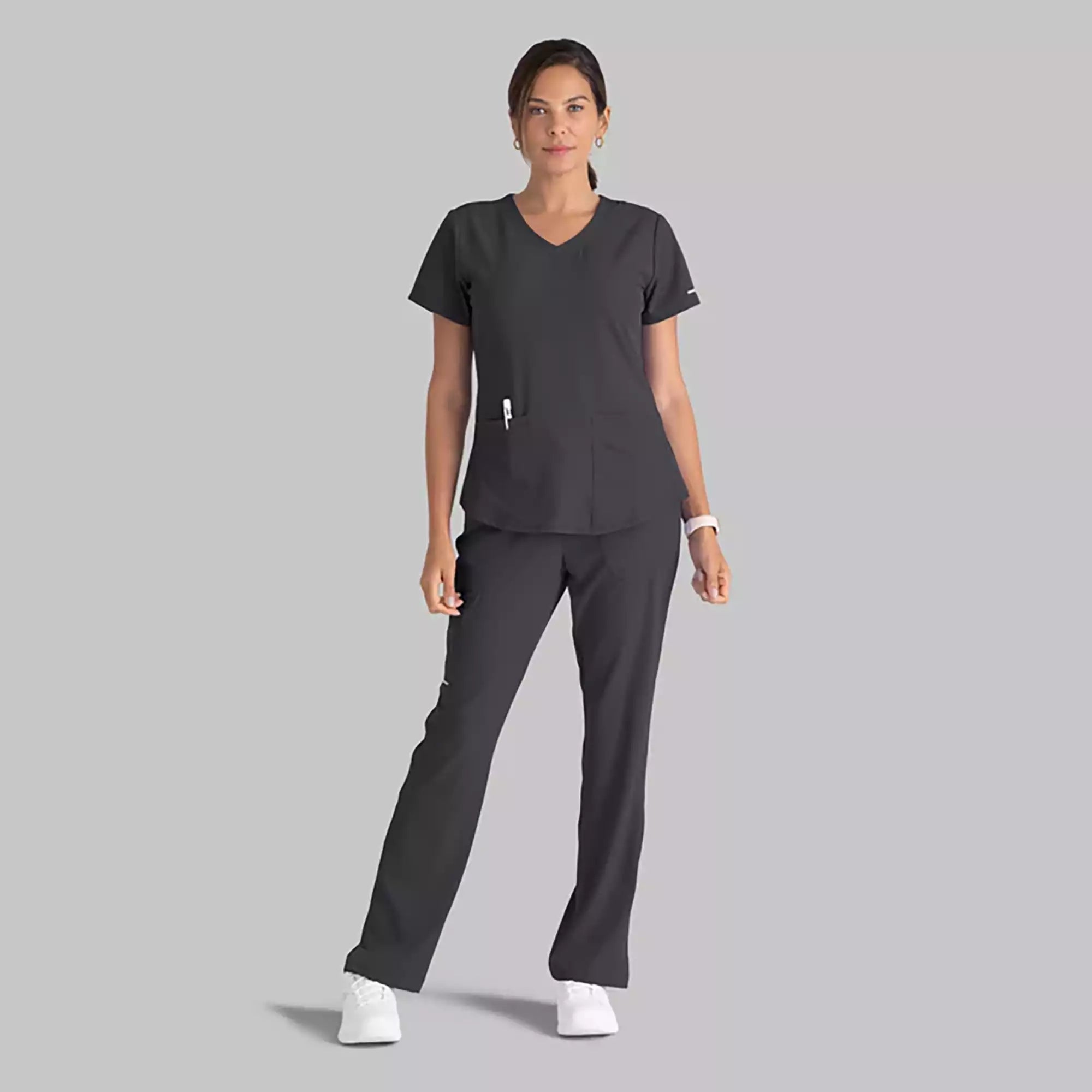 Women's Cargo Scrub Pant with Drawstring Elastic Waistband