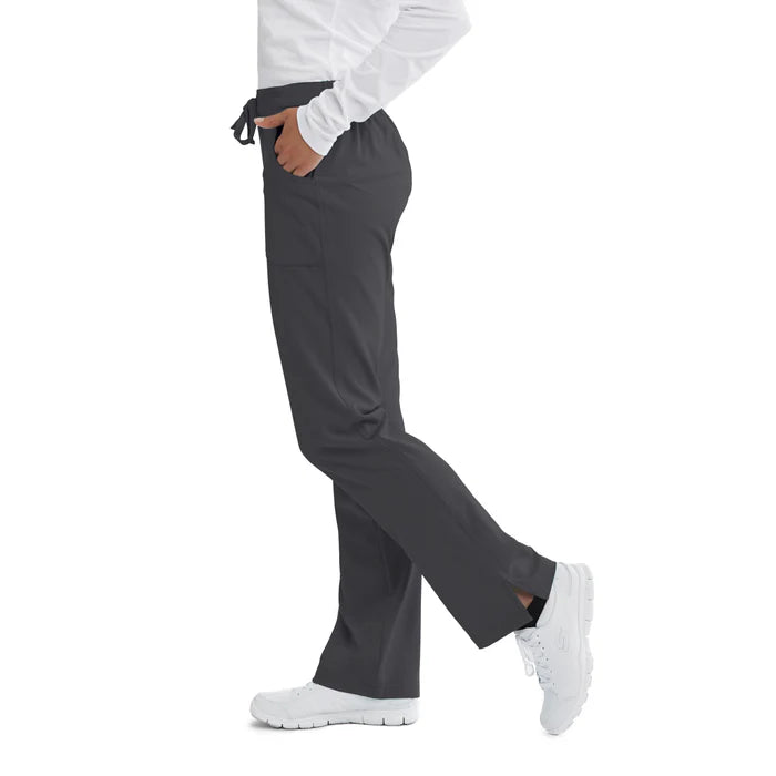 Women's Cargo Scrub Pant with Drawstring Elastic Waistband