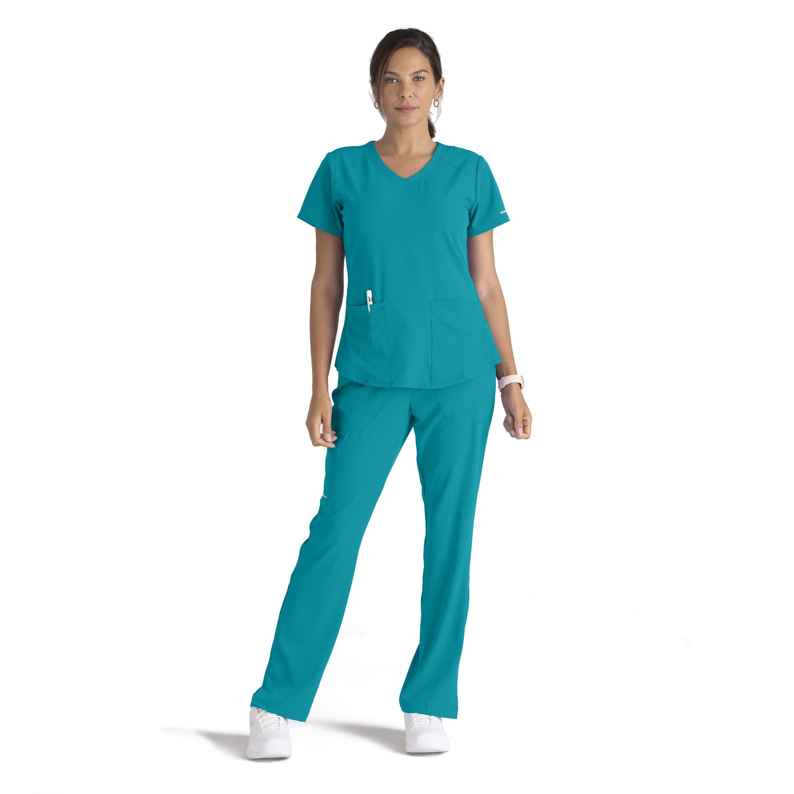 Women's Cargo Scrub Pant with Drawstring Elastic Waistband