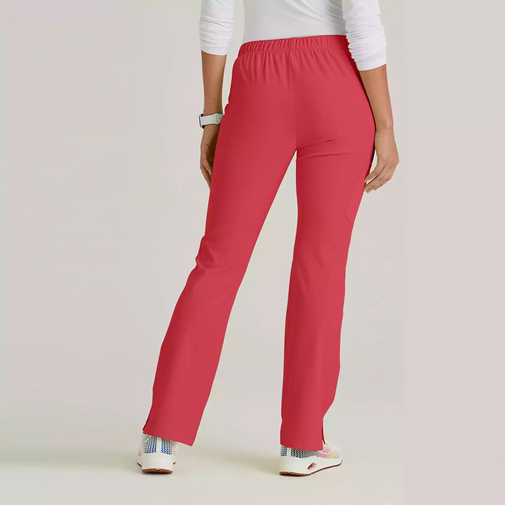Women's Cargo Scrub Pant with Drawstring Elastic Waistband
