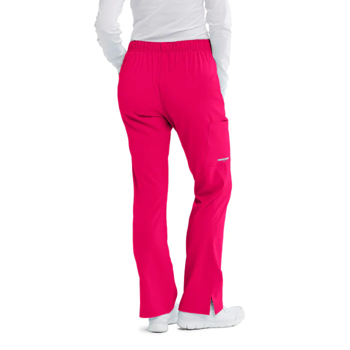 Women's Cargo Scrub Pant with Drawstring Elastic Waistband