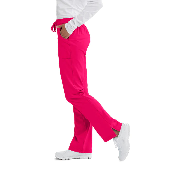 Women's Cargo Scrub Pant with Drawstring Elastic Waistband