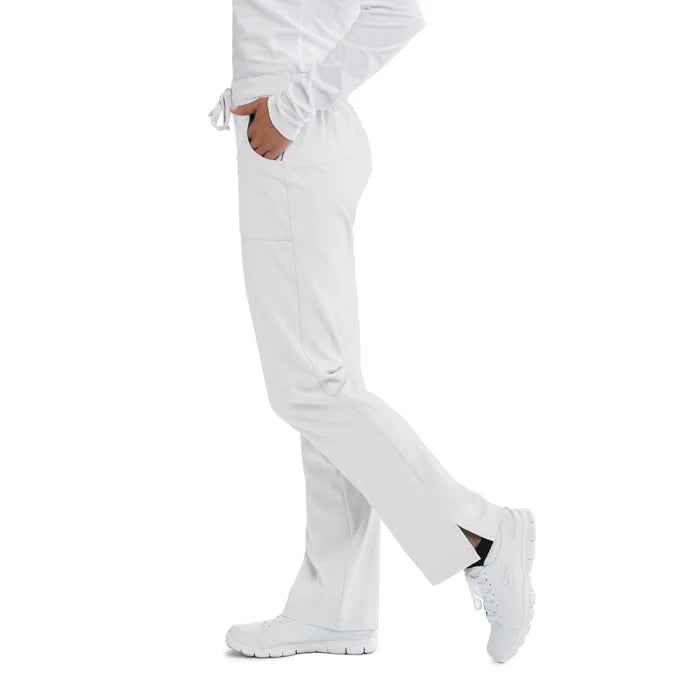 Women's Cargo Scrub Pant with Drawstring Elastic Waistband