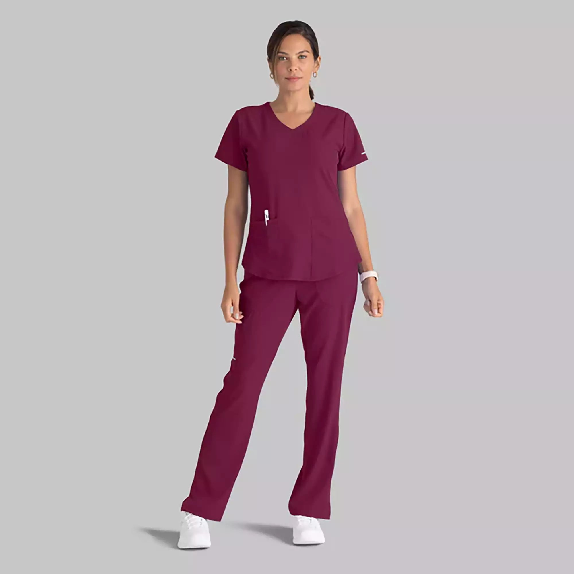 Women's Cargo Scrub Pant with Drawstring Elastic Waistband