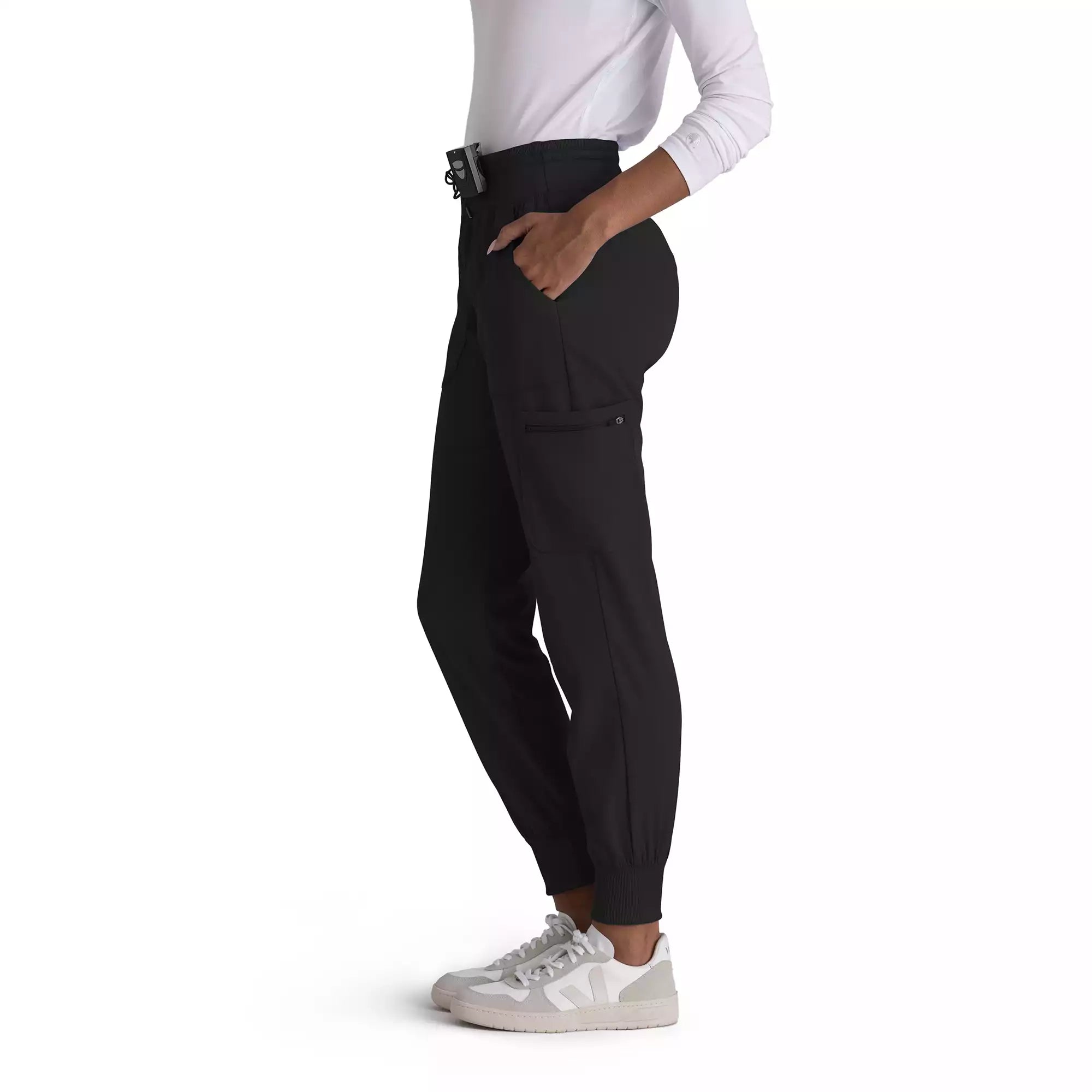 Women's Double Cargo Jogger Scrub Pants with Elastic Waistband | GRSP527