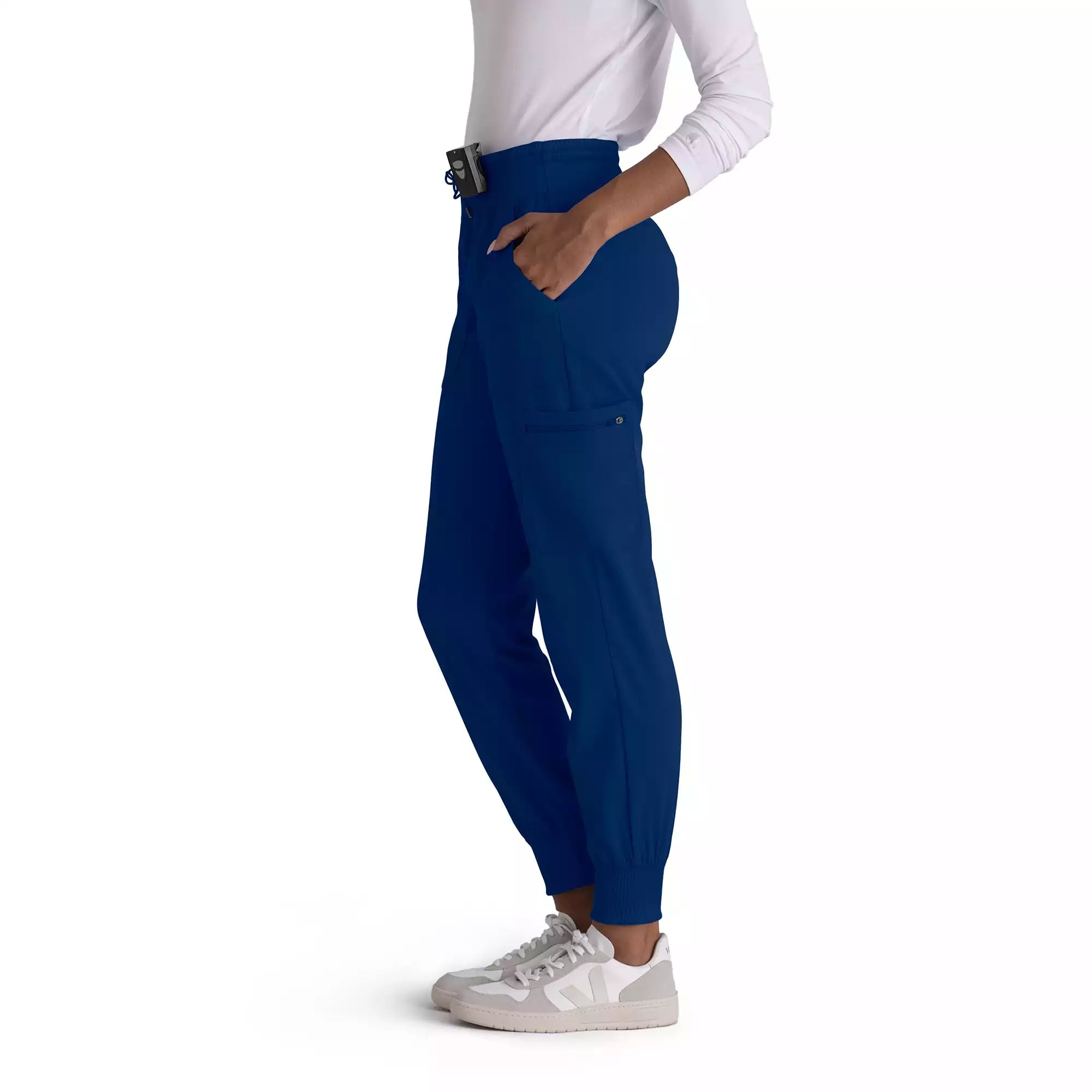 Women's Double Cargo Jogger Scrub Pants with Elastic Waistband | GRSP527