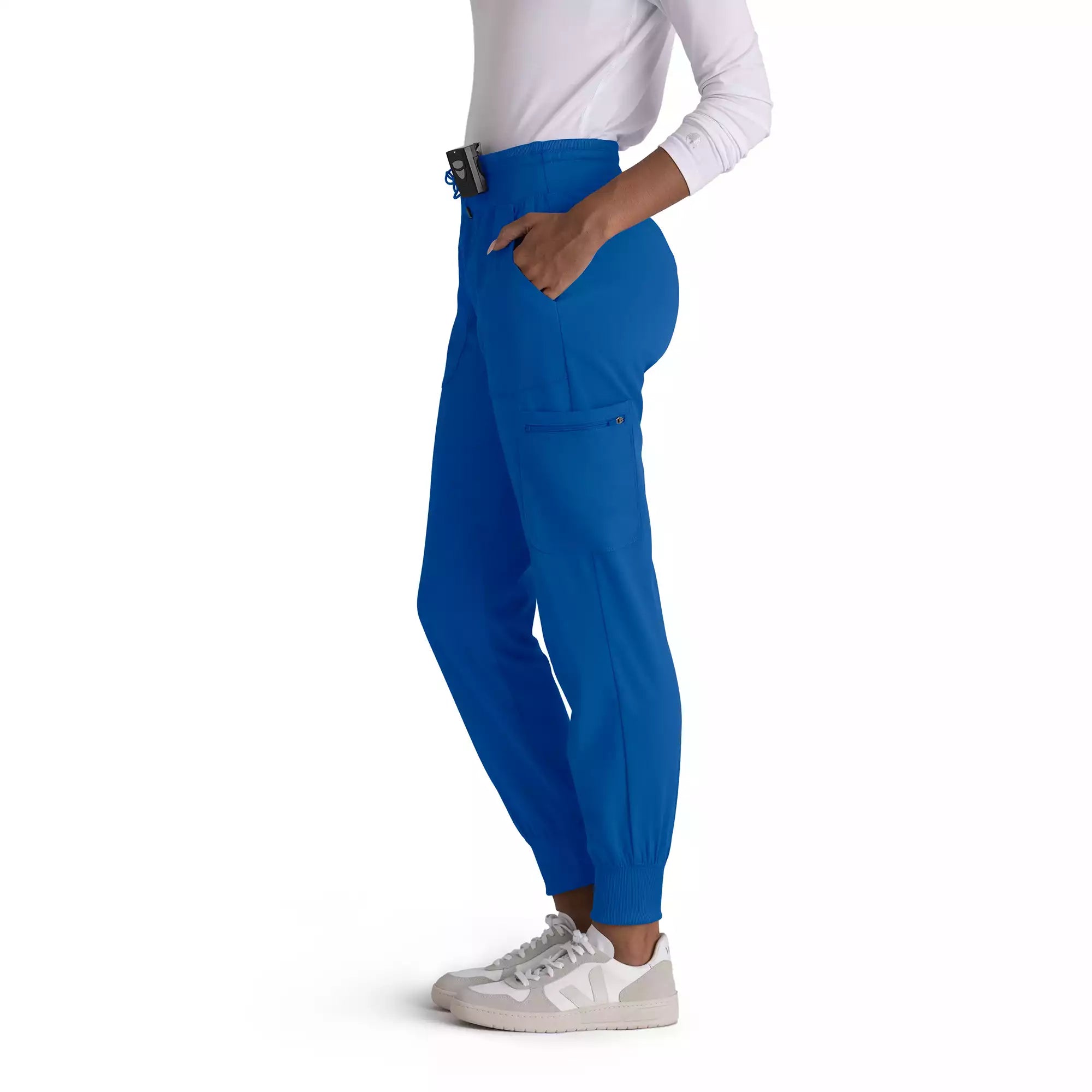 Women's Double Cargo Jogger Scrub Pants with Elastic Waistband | GRSP527