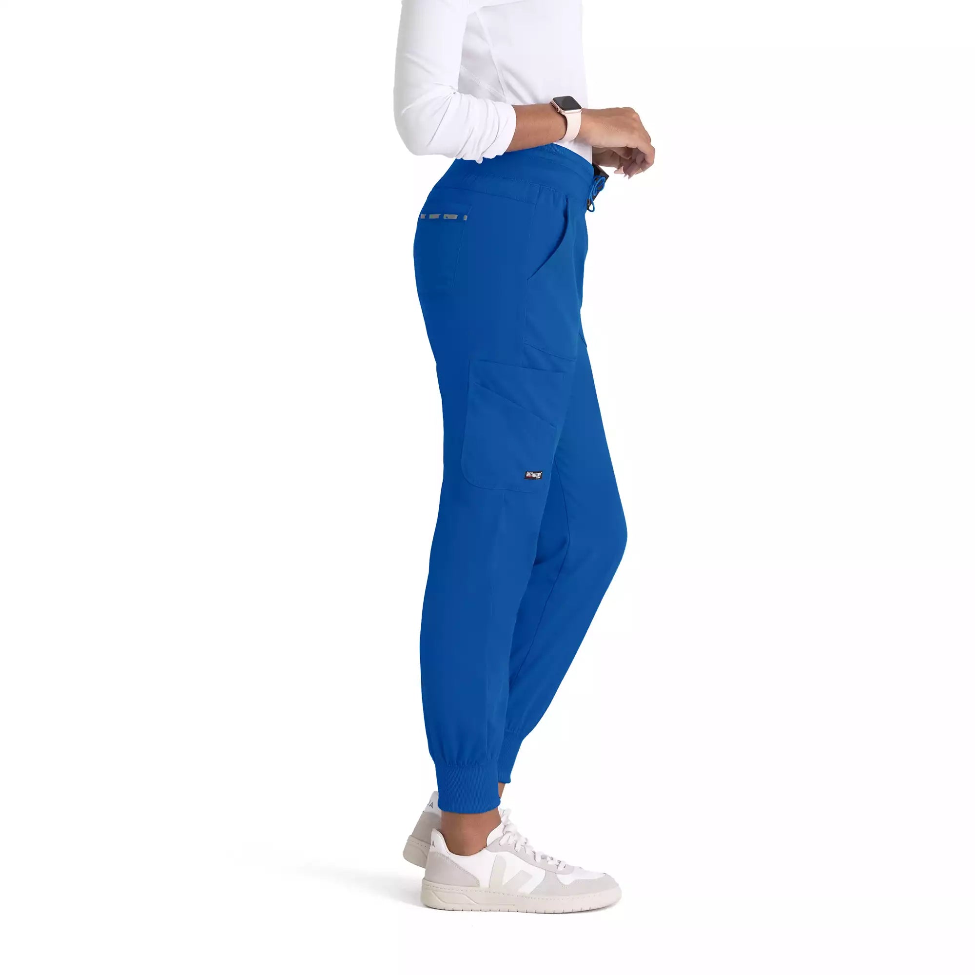Women's Double Cargo Jogger Scrub Pants with Elastic Waistband | GRSP527