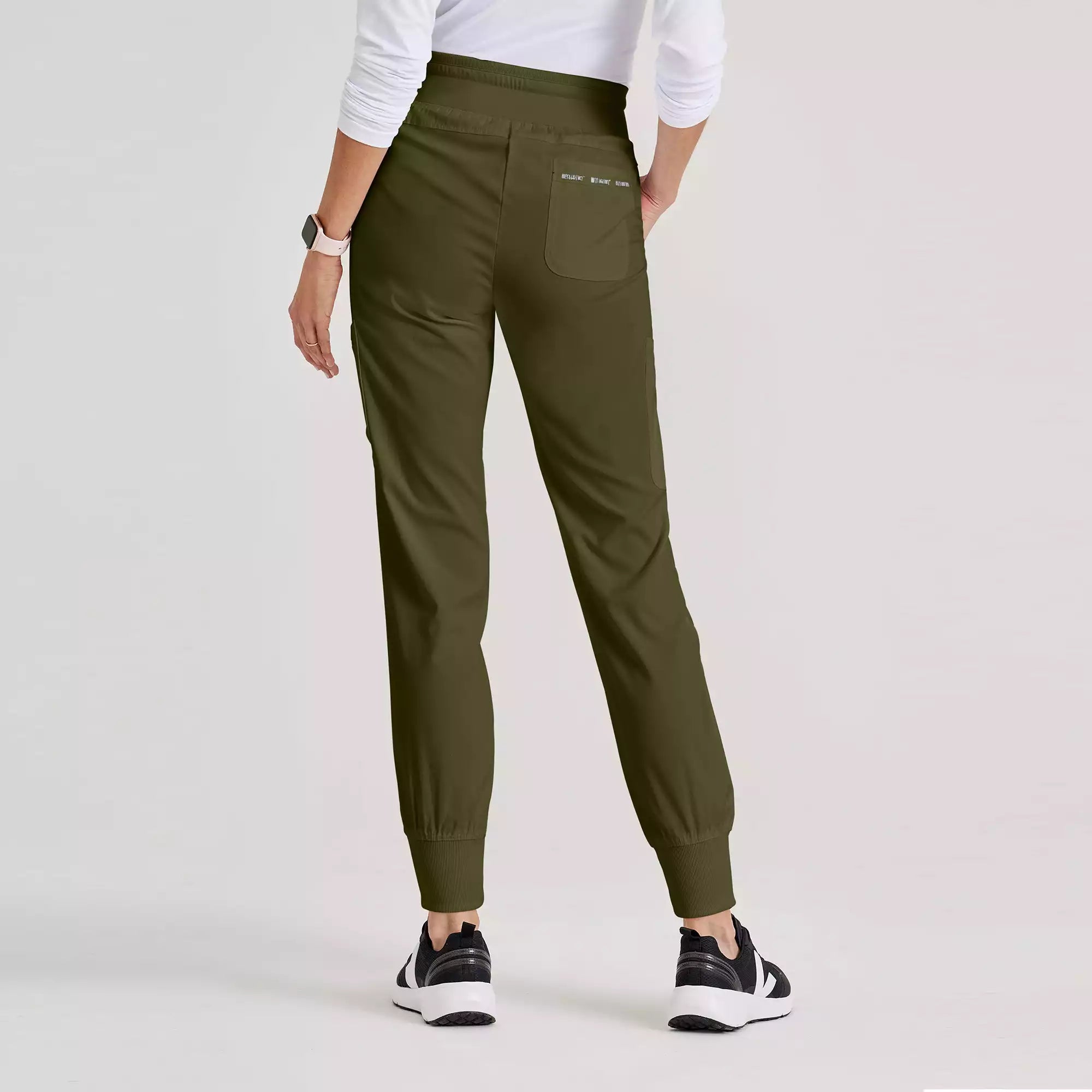 Women's Double Cargo Jogger Scrub Pants with Elastic Waistband | GRSP527