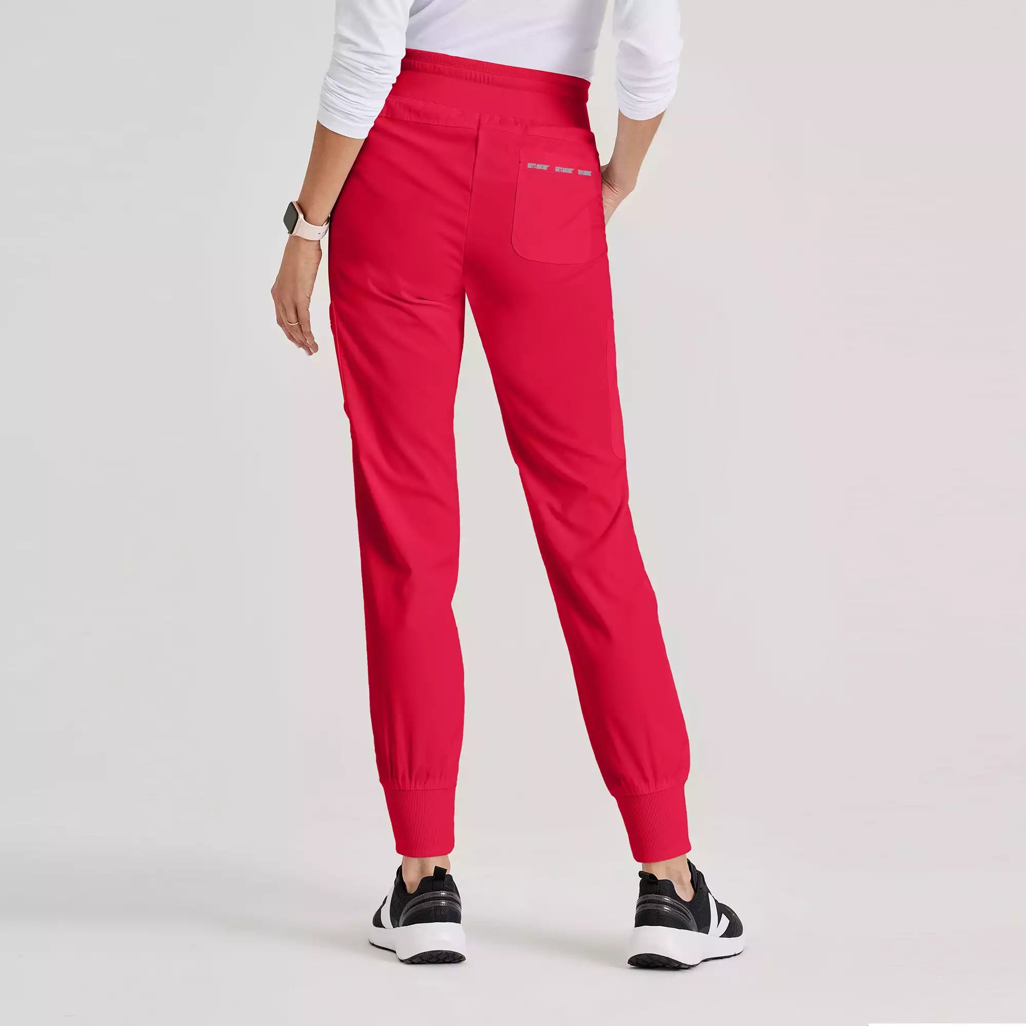 Women's Double Cargo Jogger Scrub Pants with Elastic Waistband | GRSP527