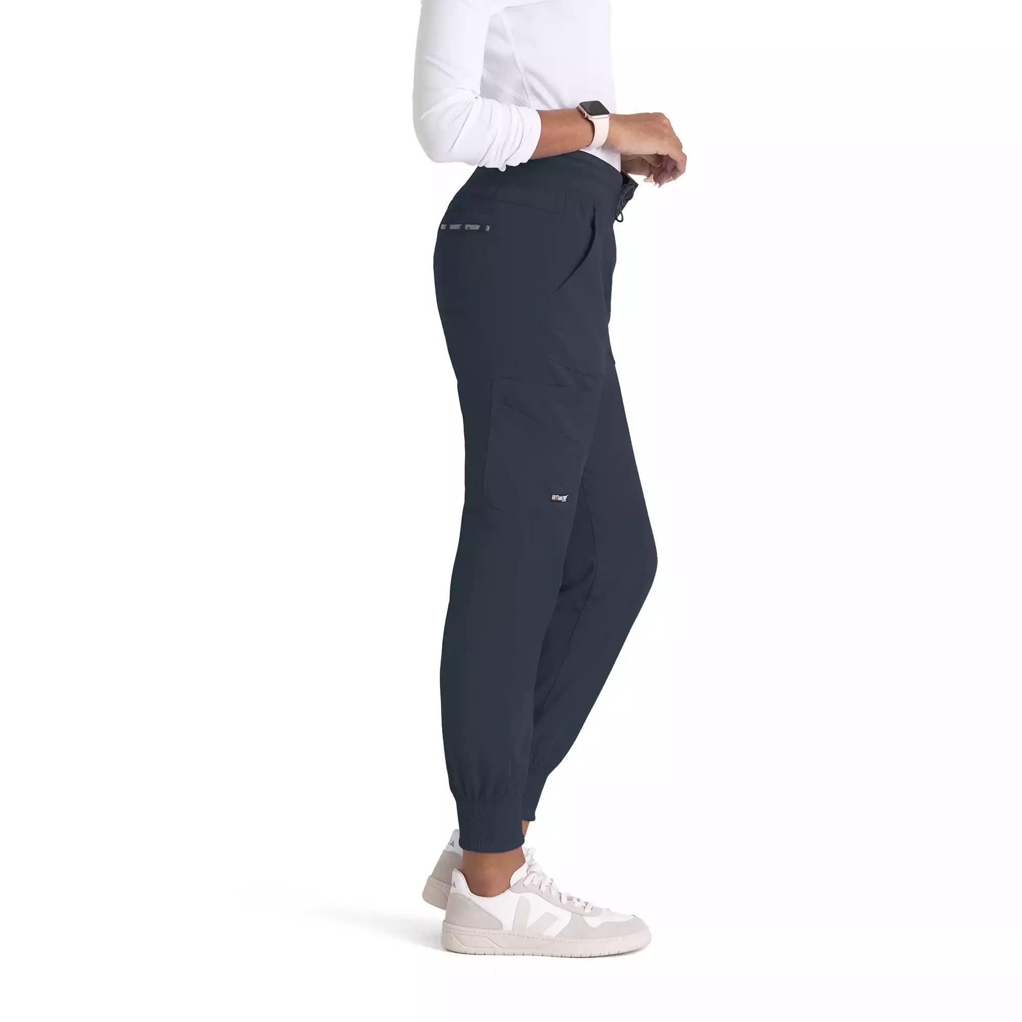 Women's Double Cargo Jogger Scrub Pants with Elastic Waistband | GRSP527