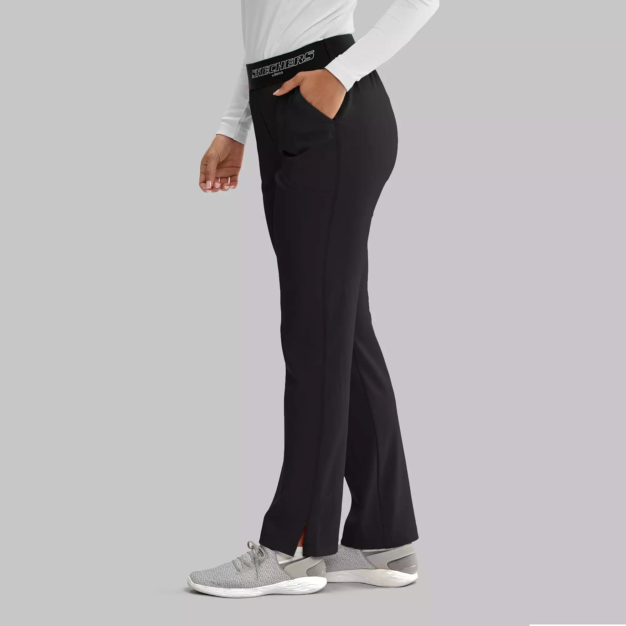 Women's Elastic Waist Cargo Scrub Pants | SK202