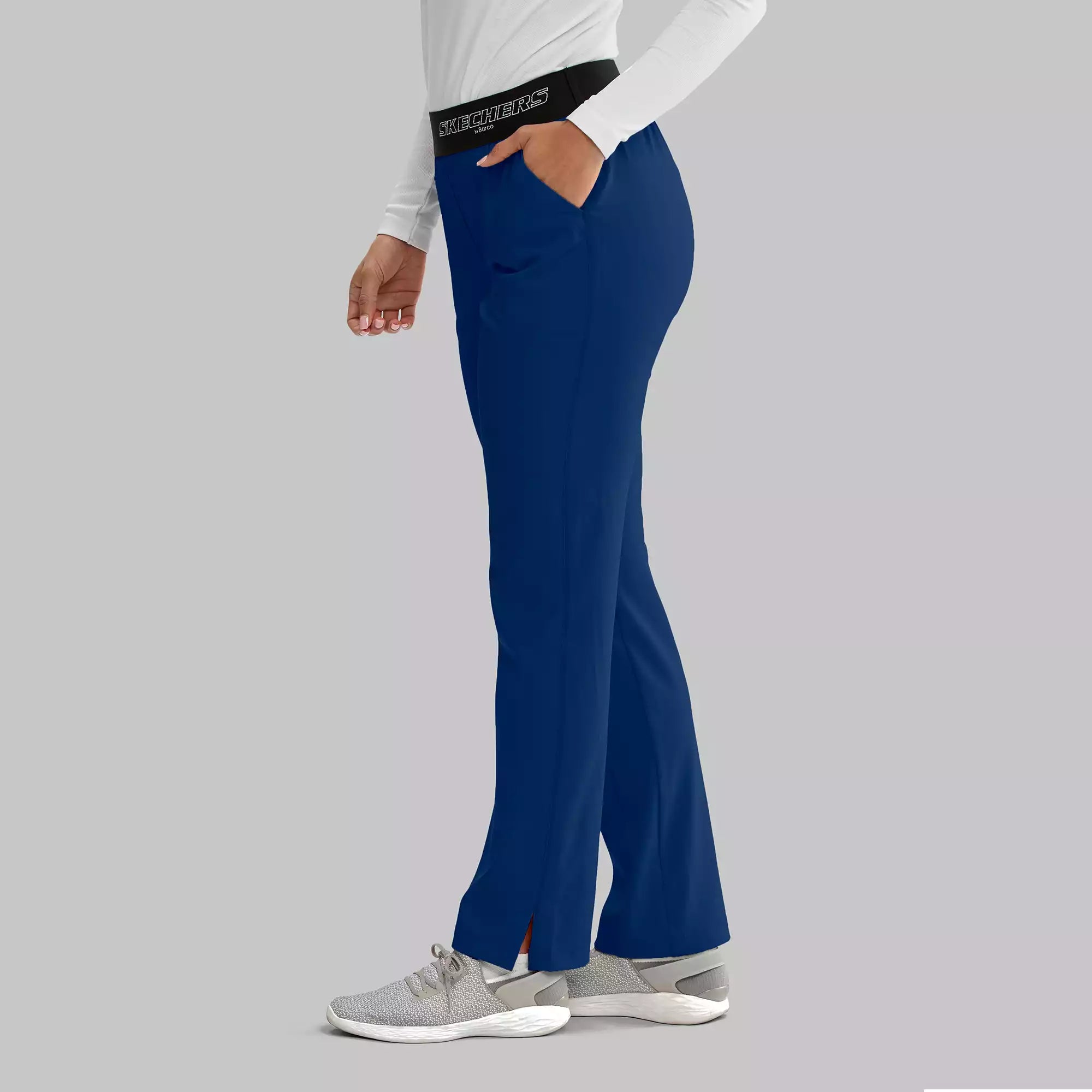 Women's Elastic Waist Cargo Scrub Pants | SK202