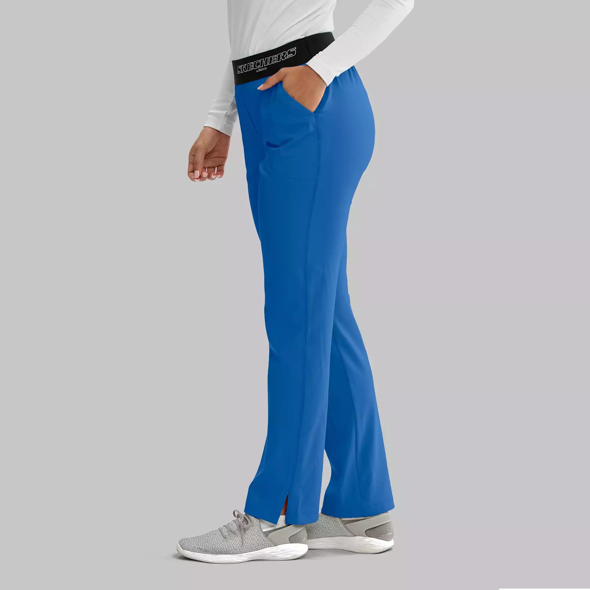 Women's Elastic Waist Cargo Scrub Pants | SK202
