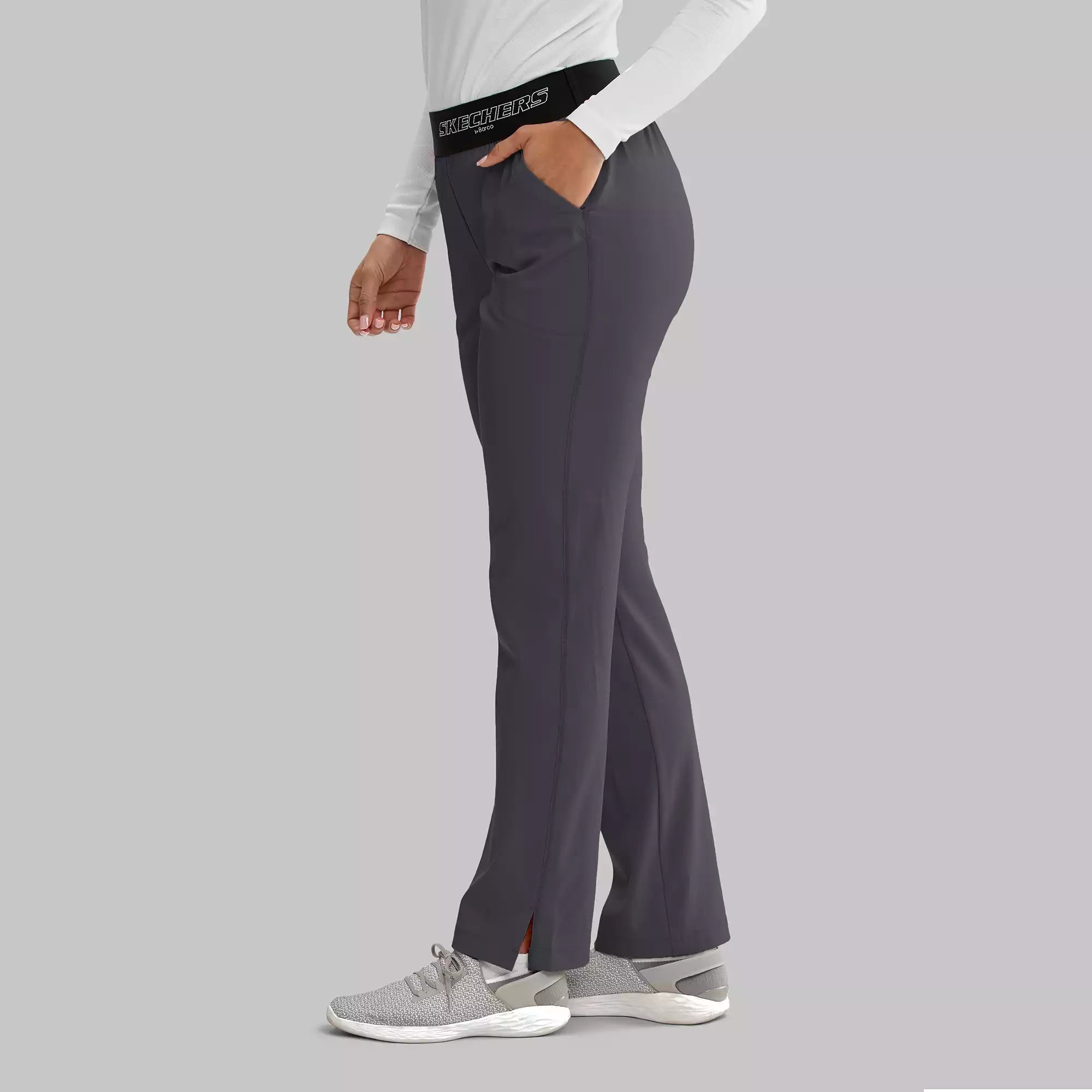Women's Elastic Waist Cargo Scrub Pants | SK202