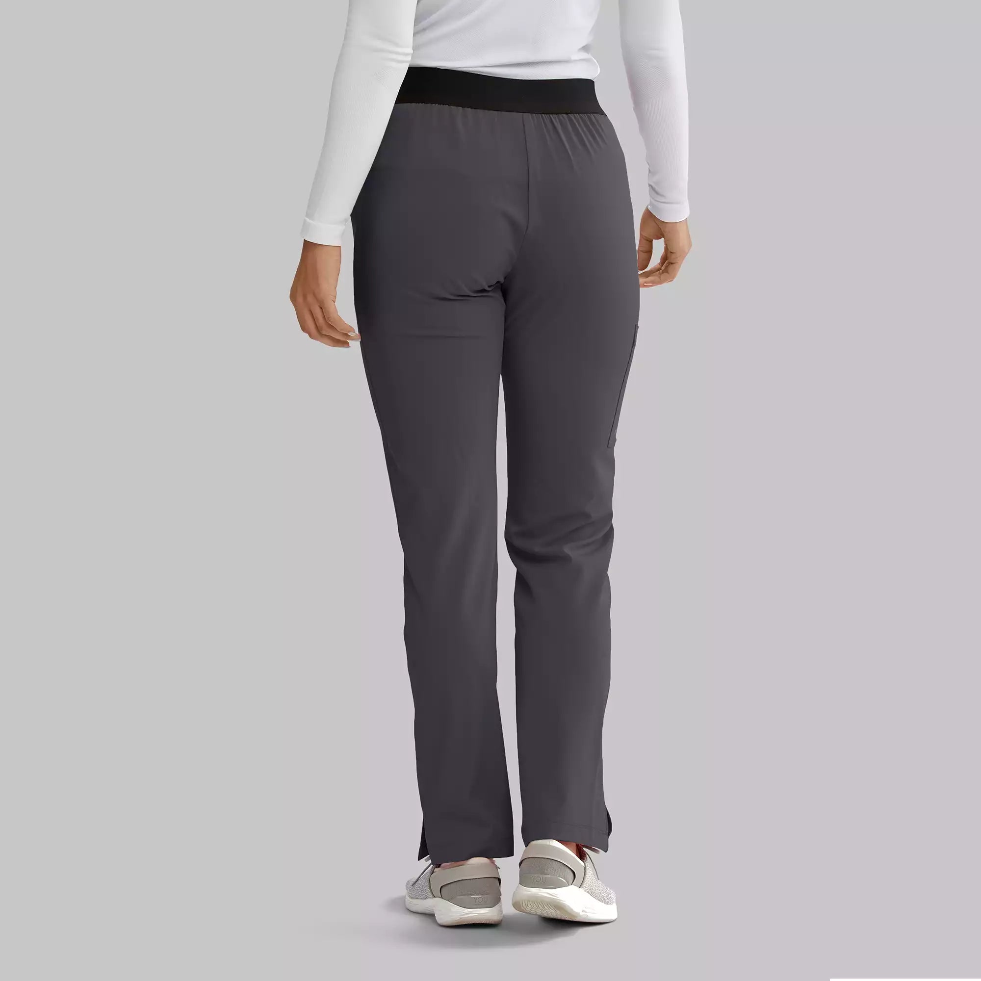 Women's Elastic Waist Cargo Scrub Pants | SK202