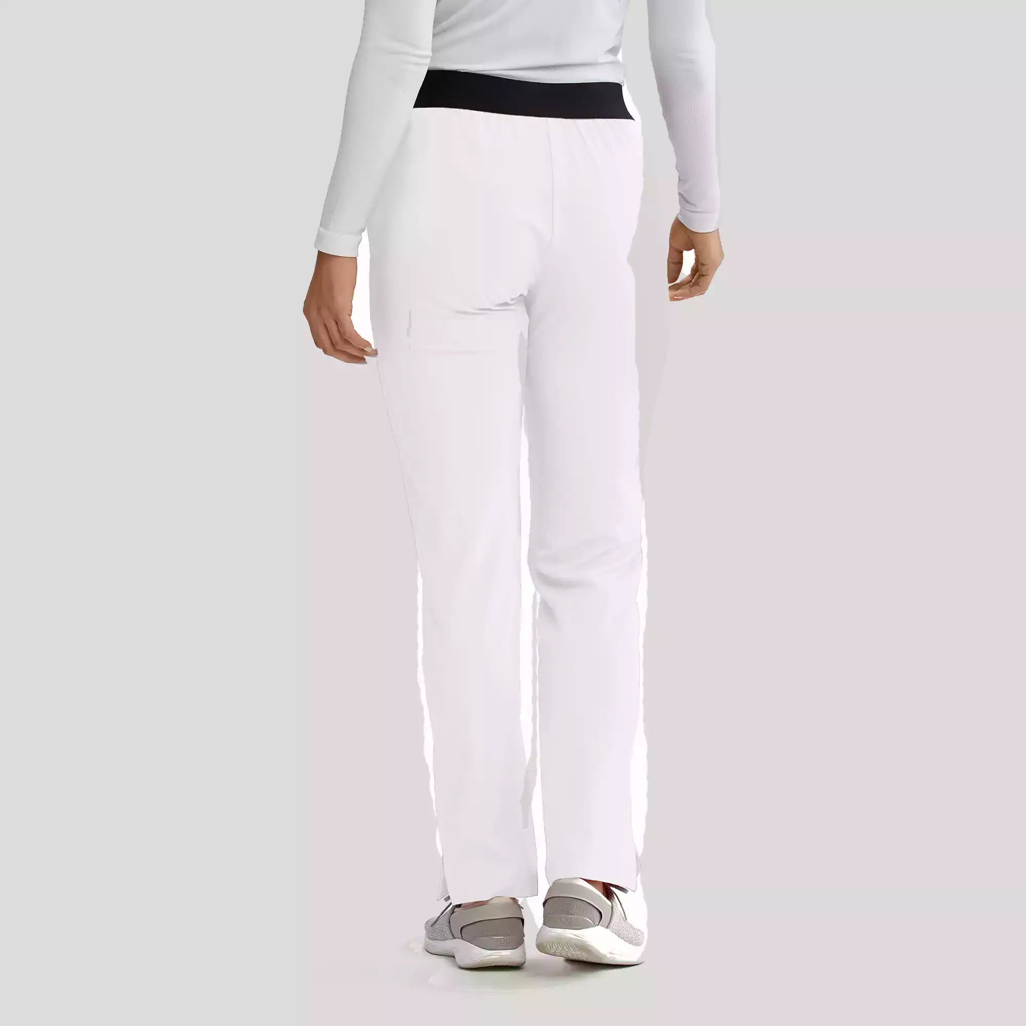 Women's Elastic Waist Cargo Scrub Pants | SK202